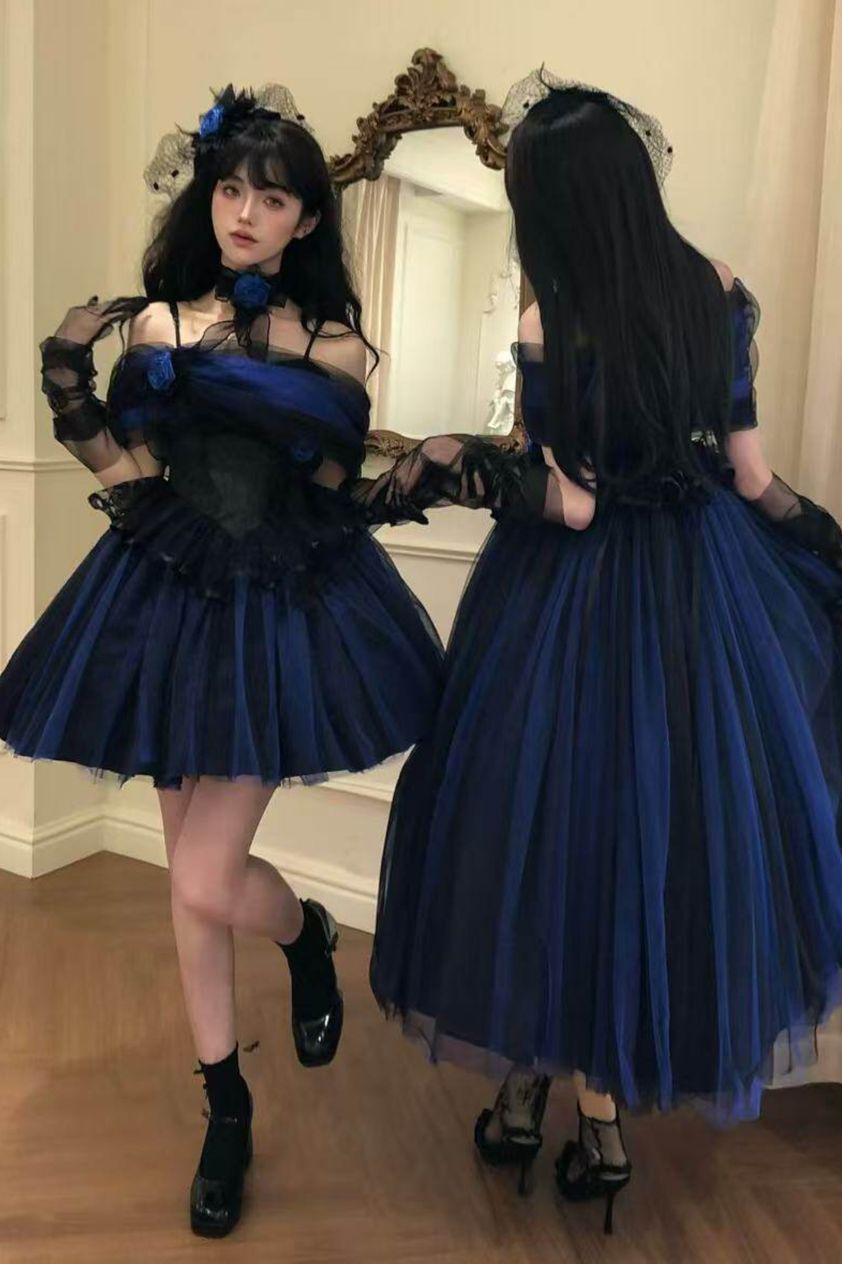 Klein Blue Shimmer Lolita Dress