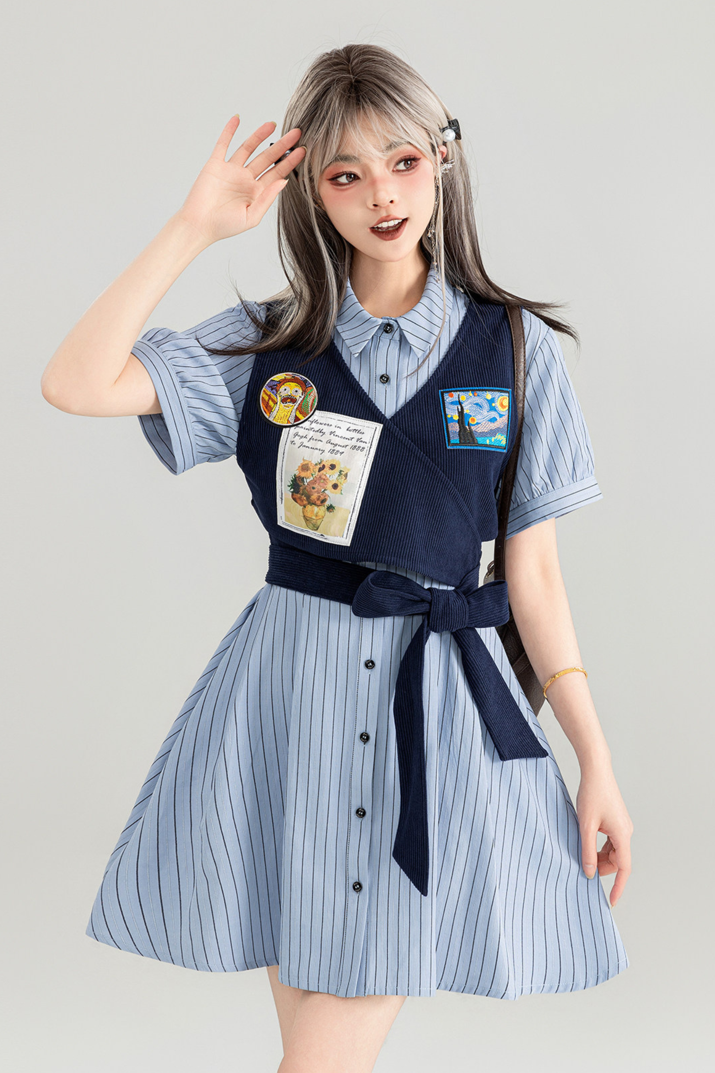 Preppy Dress + Striped Shirt Dress