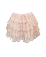 Load image into Gallery viewer, Pink Mesh Lace Ballet Skirt
