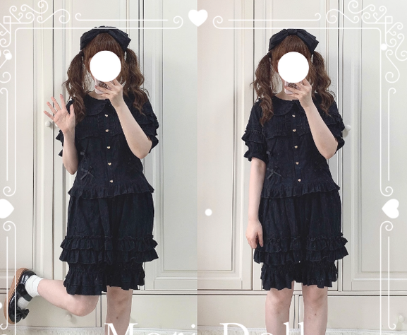 Kawaii Lolita Rabbit Ears Short Sleeve Shirt Multicolors