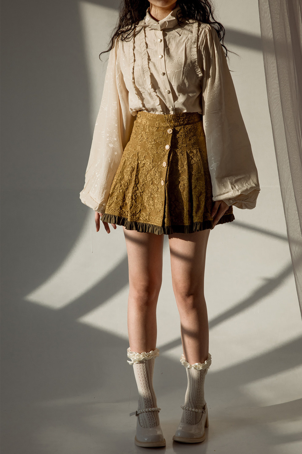Golden Years Oil Painting Vest + Jacket + Skirt