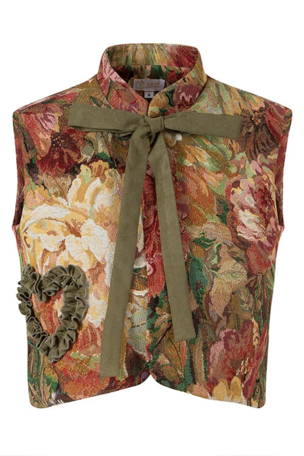 Golden Years Oil Painting Vest + Jacket + Skirt Yellow［Vest］
