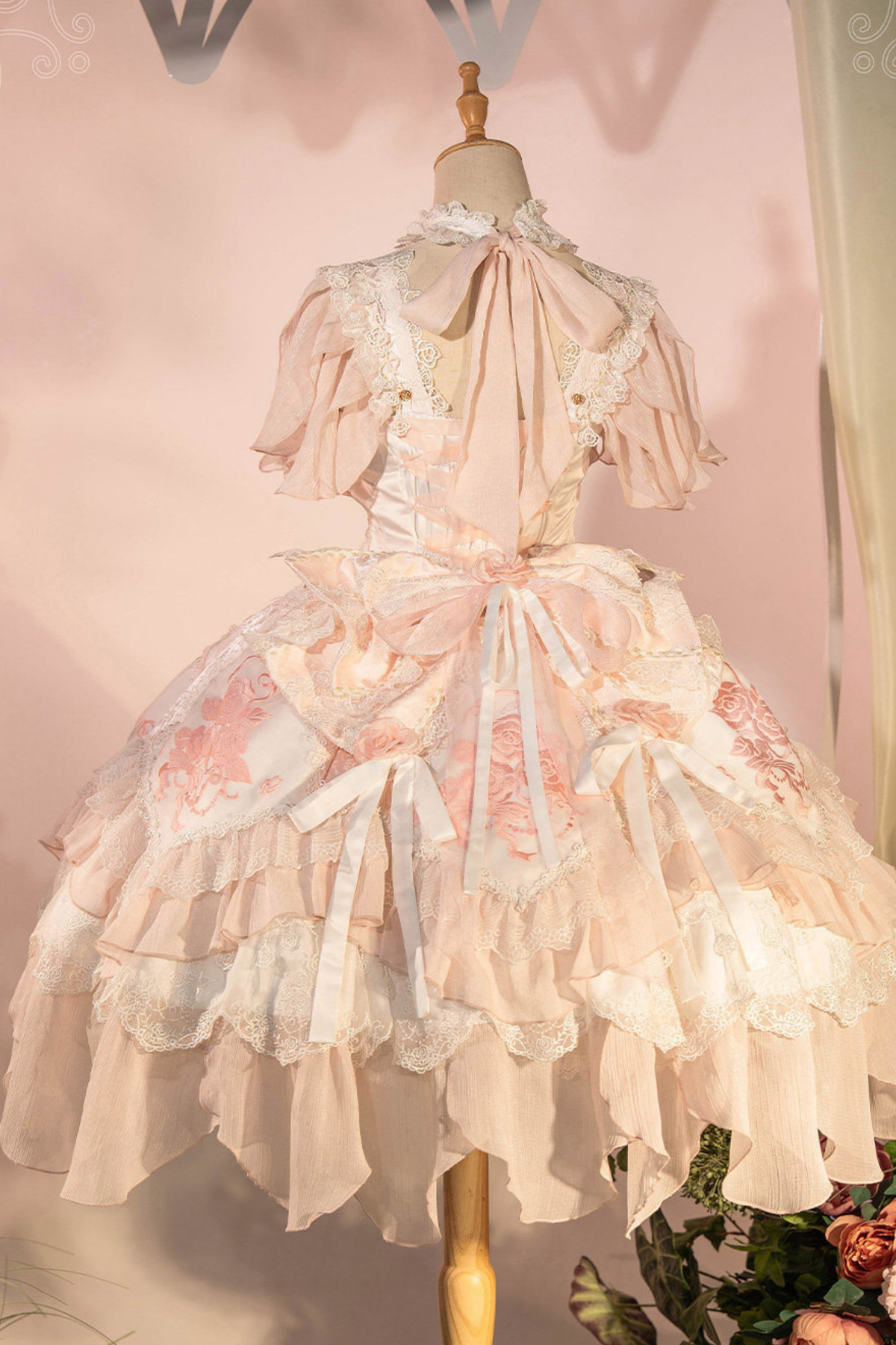 Fairy Princess Lolita Jumper Skirt + Hair Accessories + Sleeves