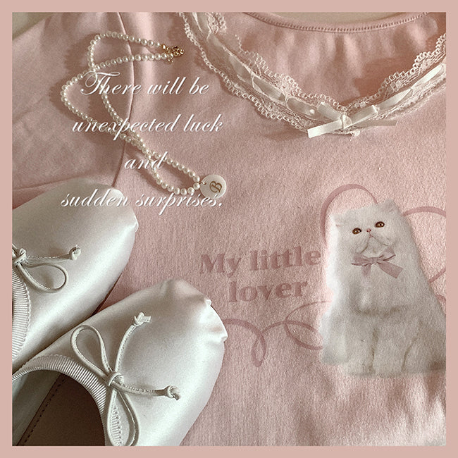Soft Lace Cat T-shirt