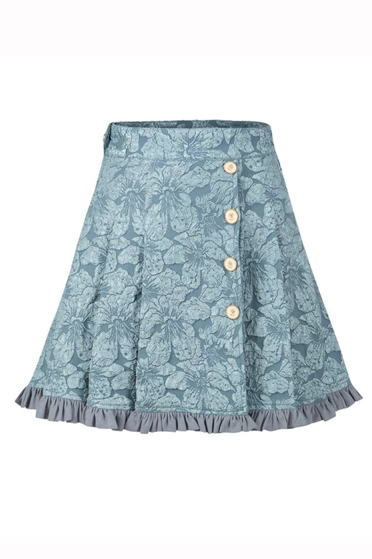 Golden Years Oil Painting Vest + Jacket + Skirt Blue［Skirt］