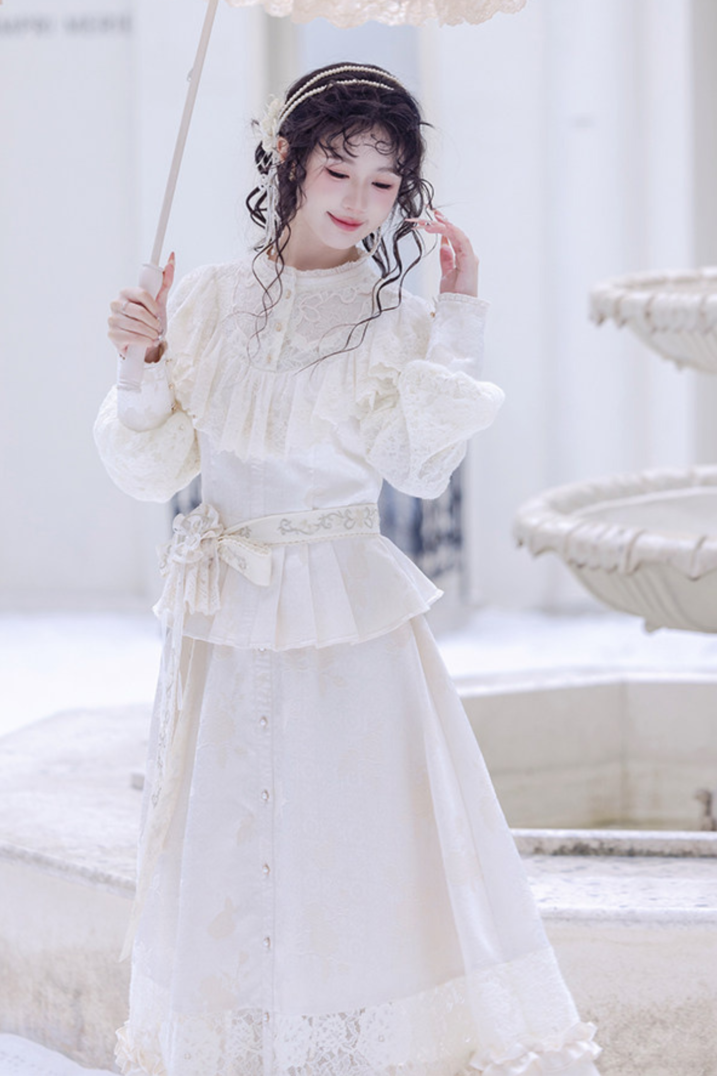 Lace Patchwork Vintage Dress