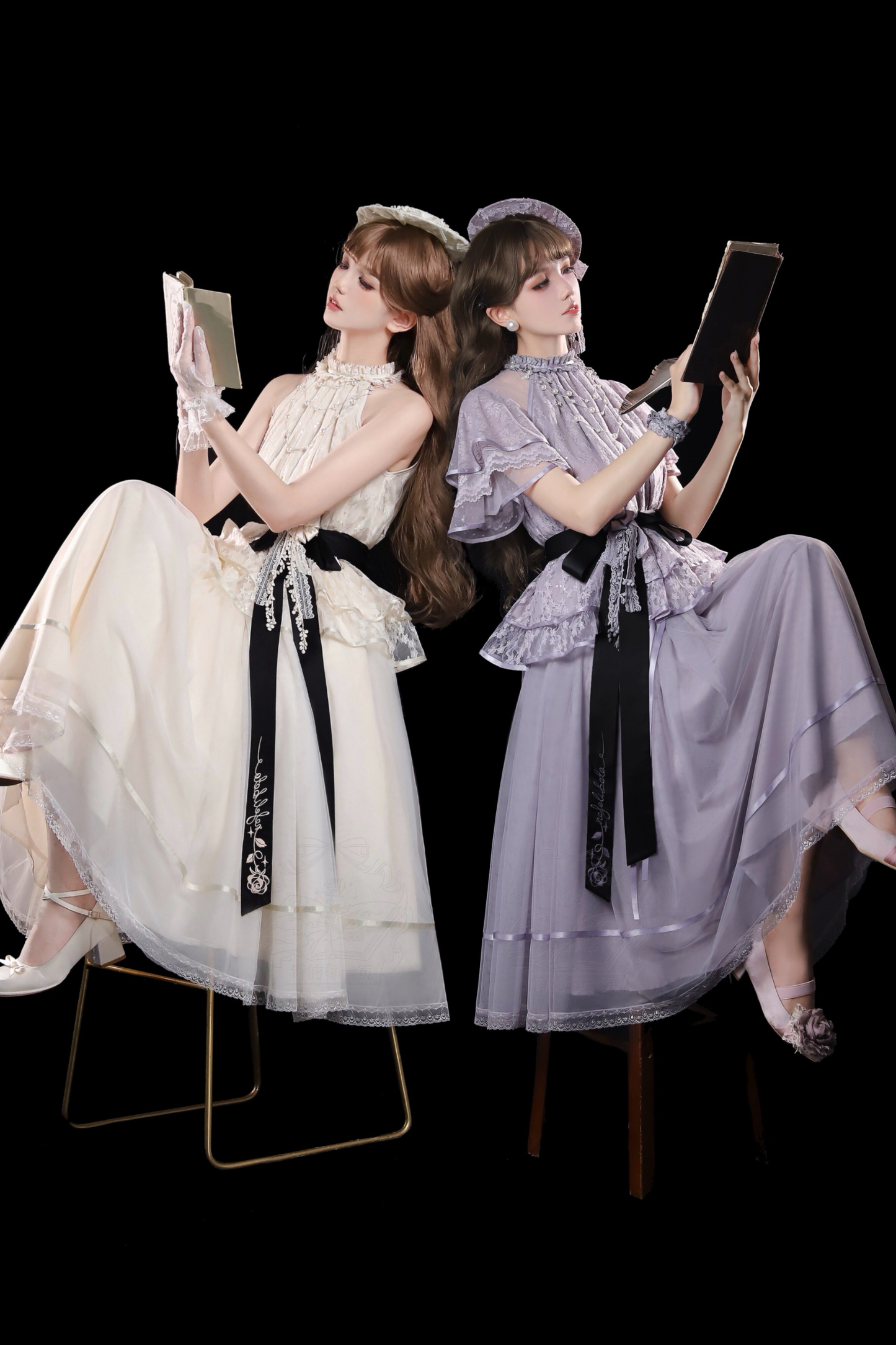 [Pre-order] Retro Elegant Inner + Top + Skirt + Accessories