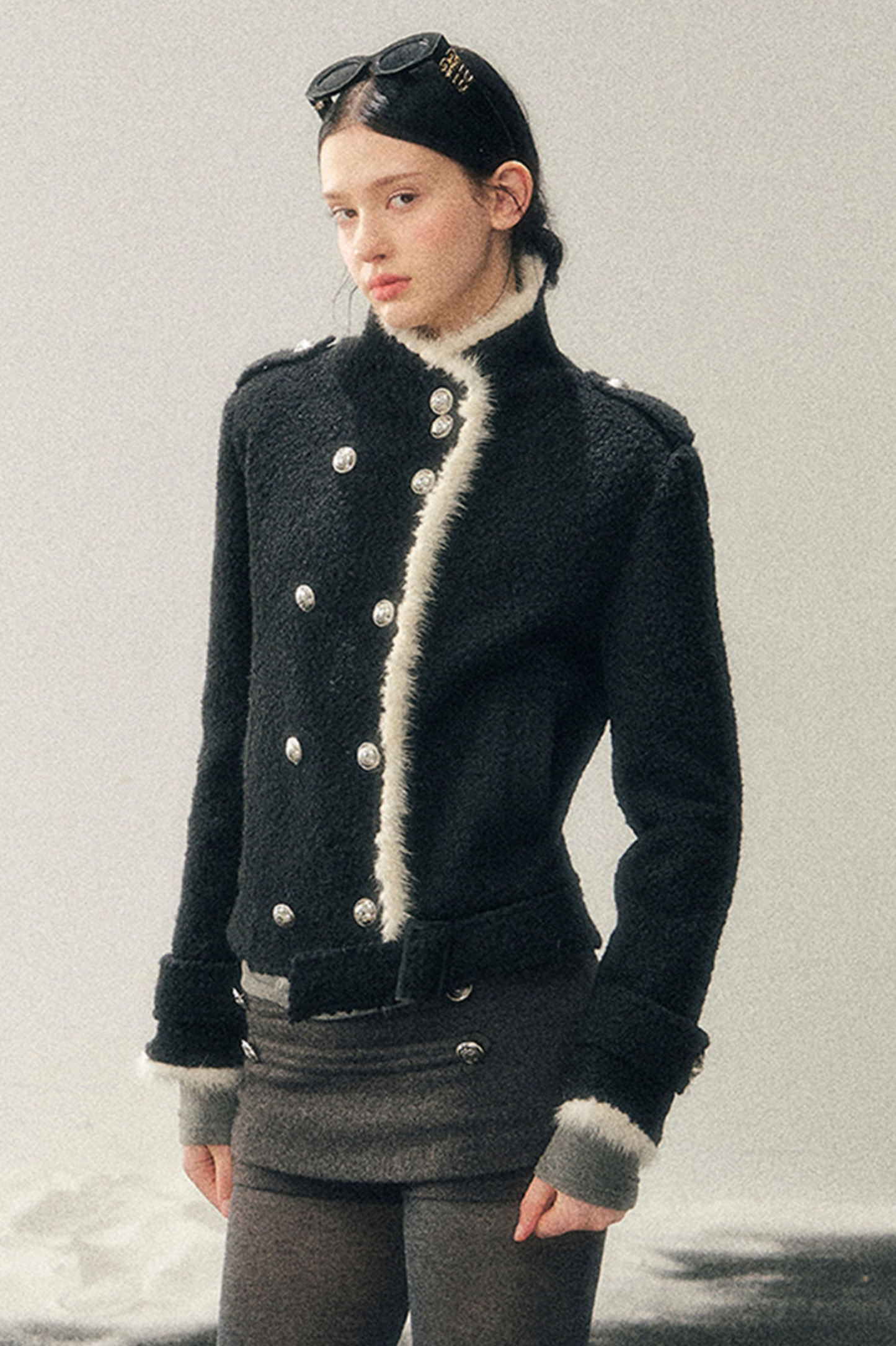 Chic Edgy Double Coat