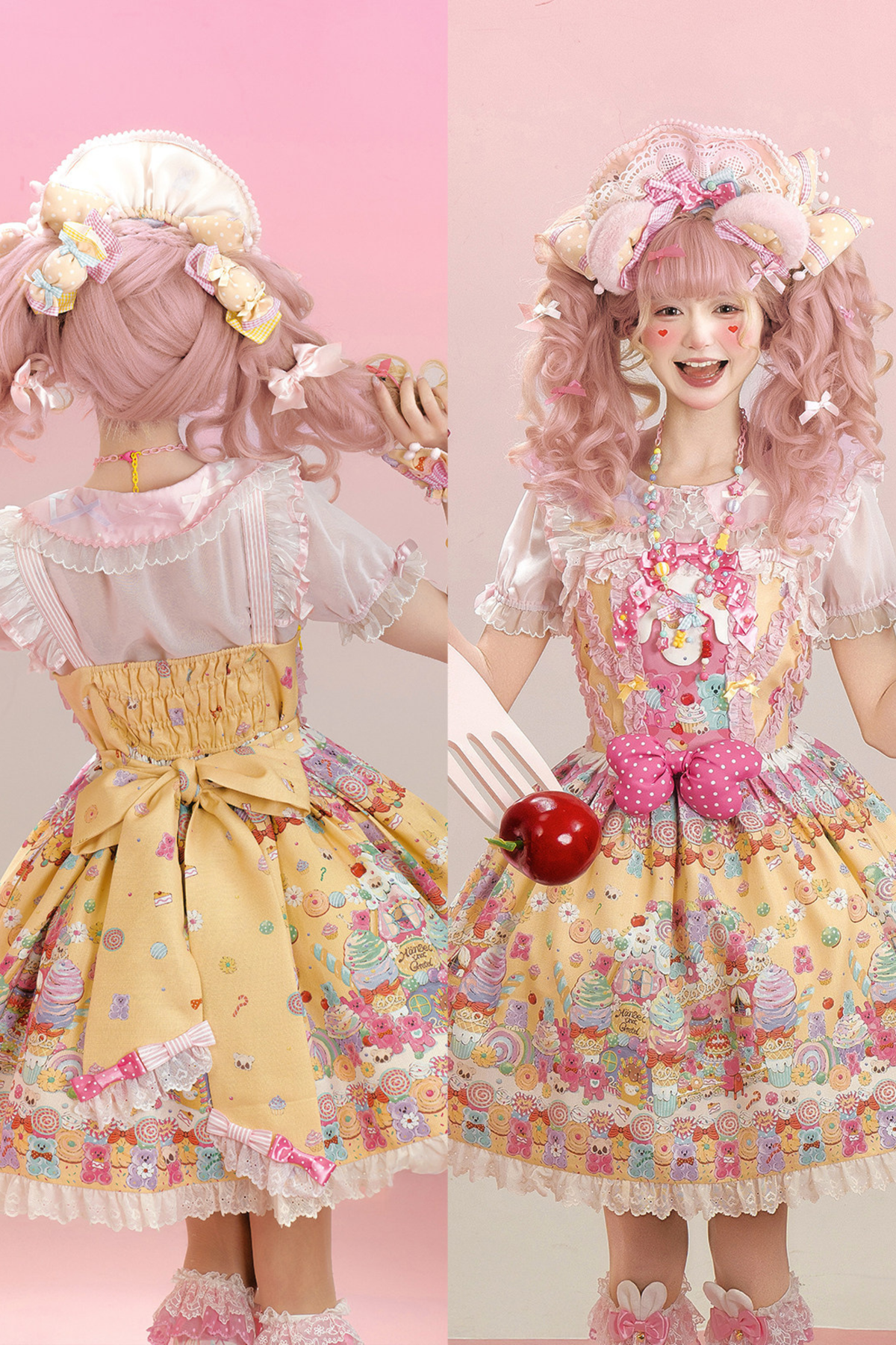 Sweetheart Candy Suspender Skirt + Jumper Skirt