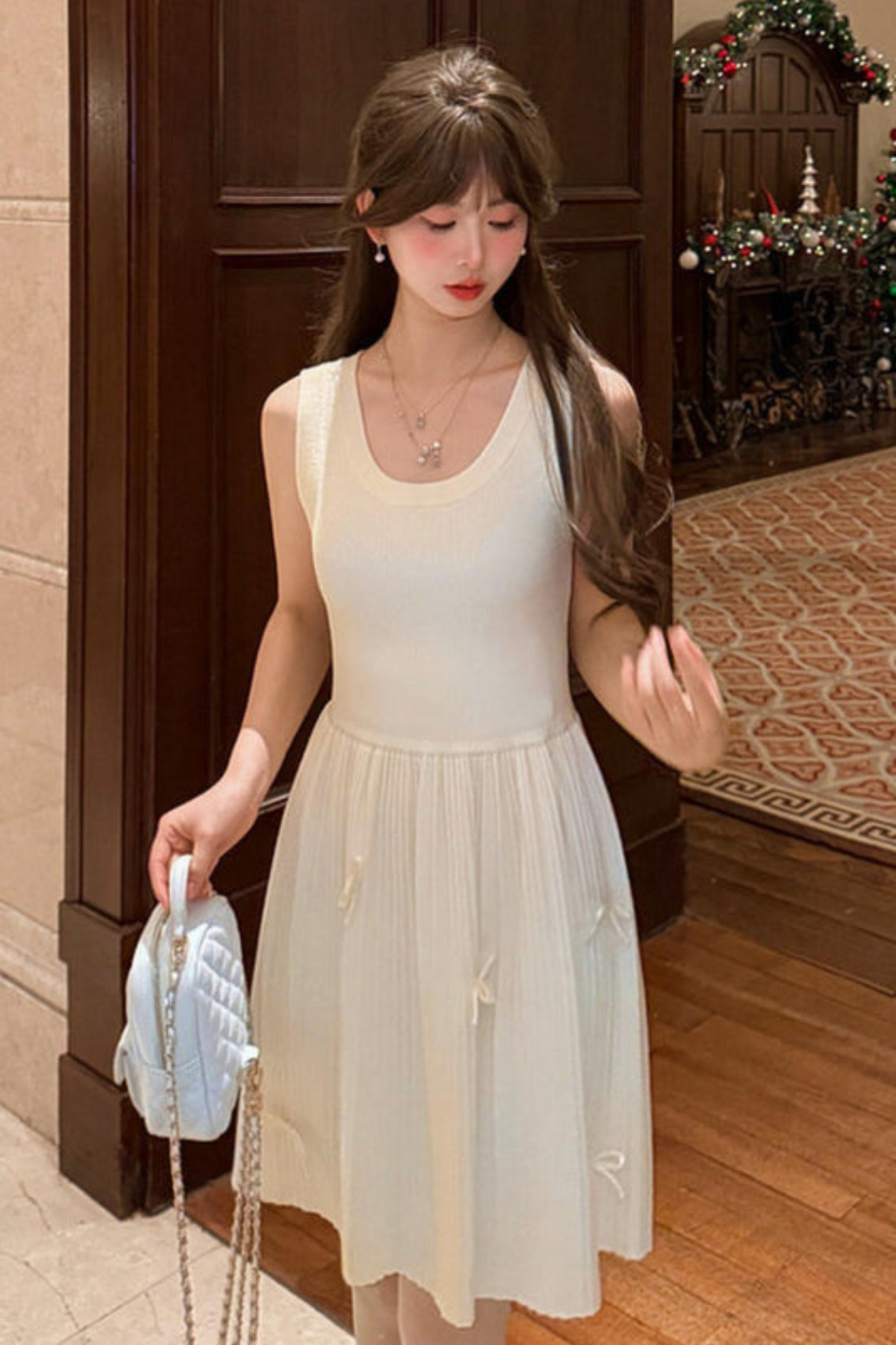 Princess Bow Sleeveless Dress