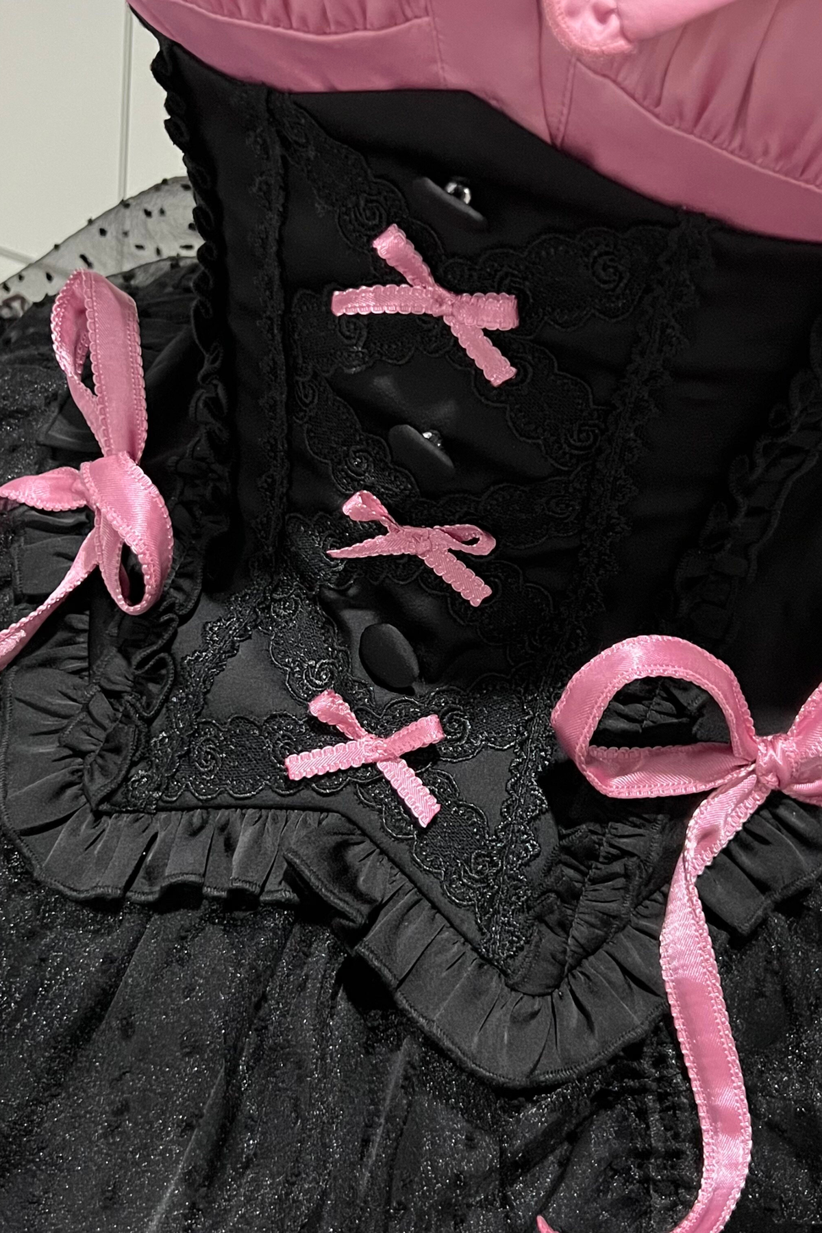 【Pre-order until March 10】Candy Heartbeat Lolita Shirt + Jumper Skirt + Hat + Ribbon