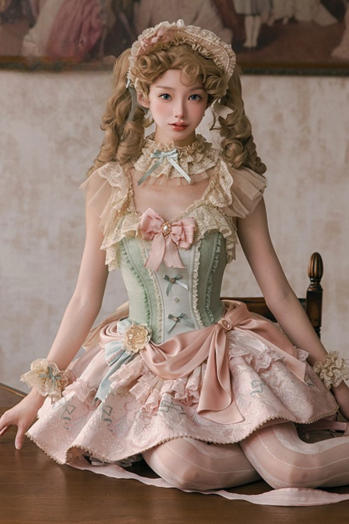 Little Dia Sweet Lolita Dress + BNT + Neck Accessories