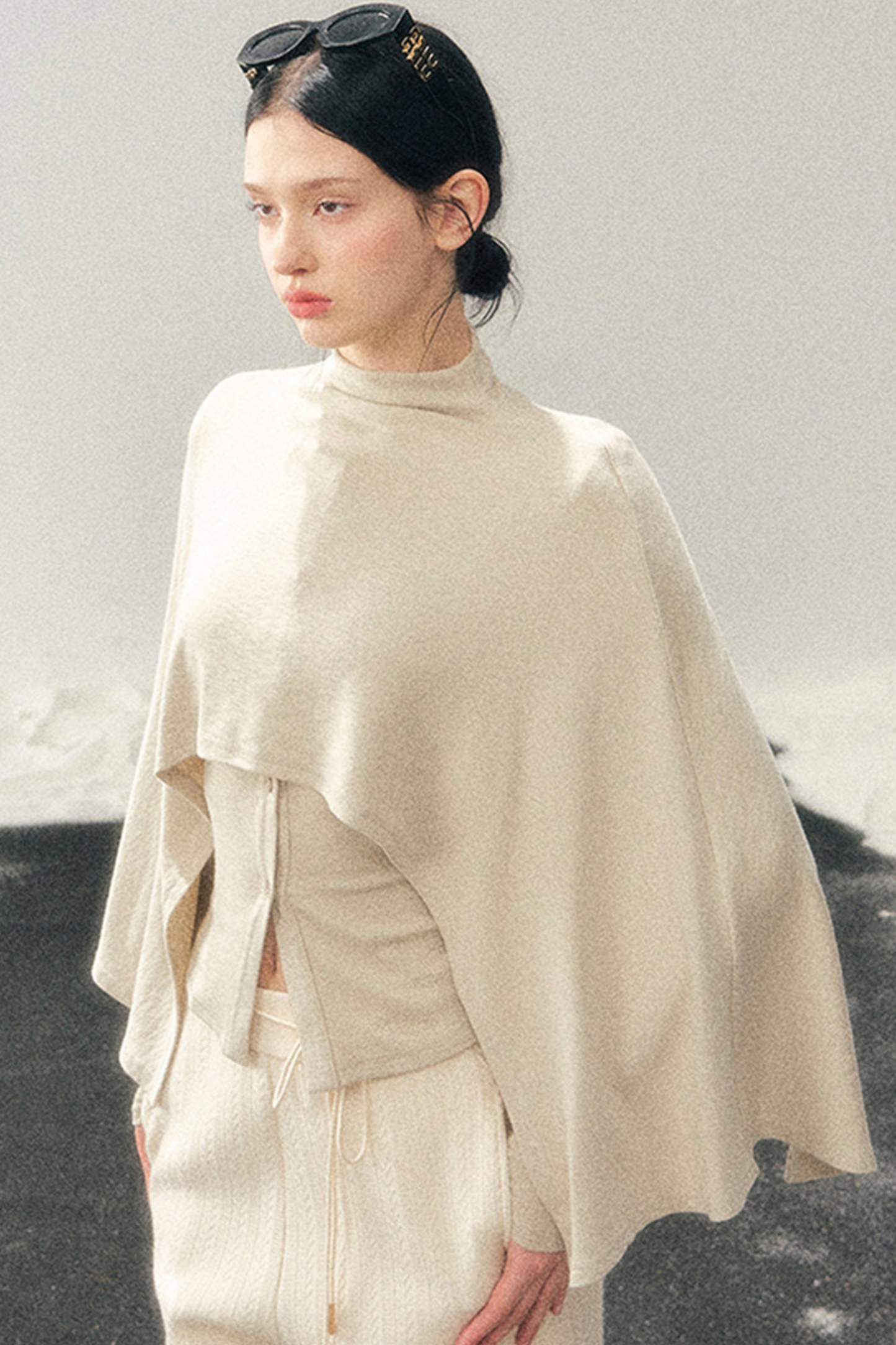 Edgy Tight Shawl + Top