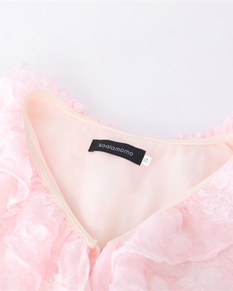 Ballet Light Pink Ruffle Rrose Skirt Coord