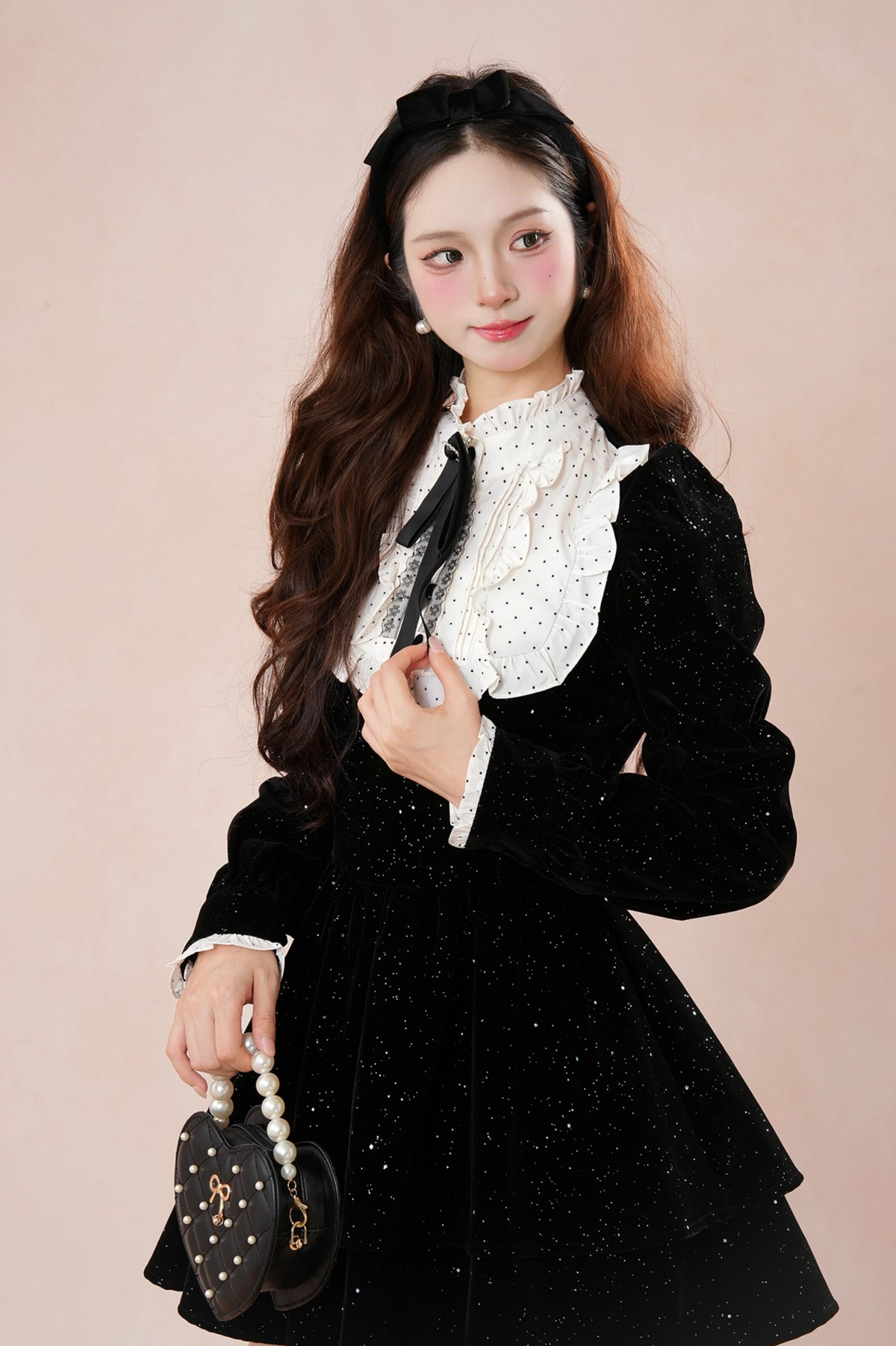 Velvet Shimmer Princess Dress