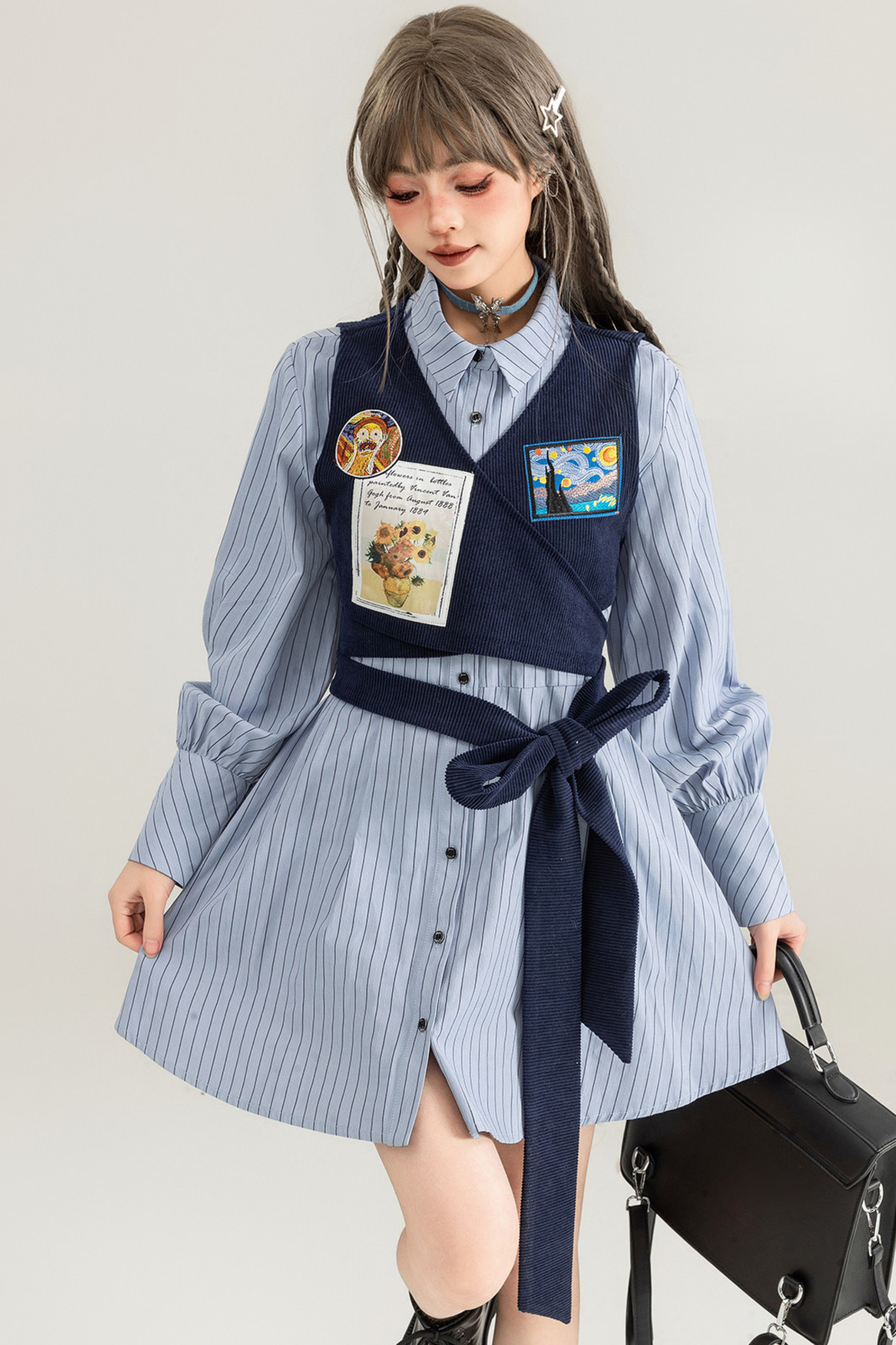 Preppy Dress + Striped Shirt Dress