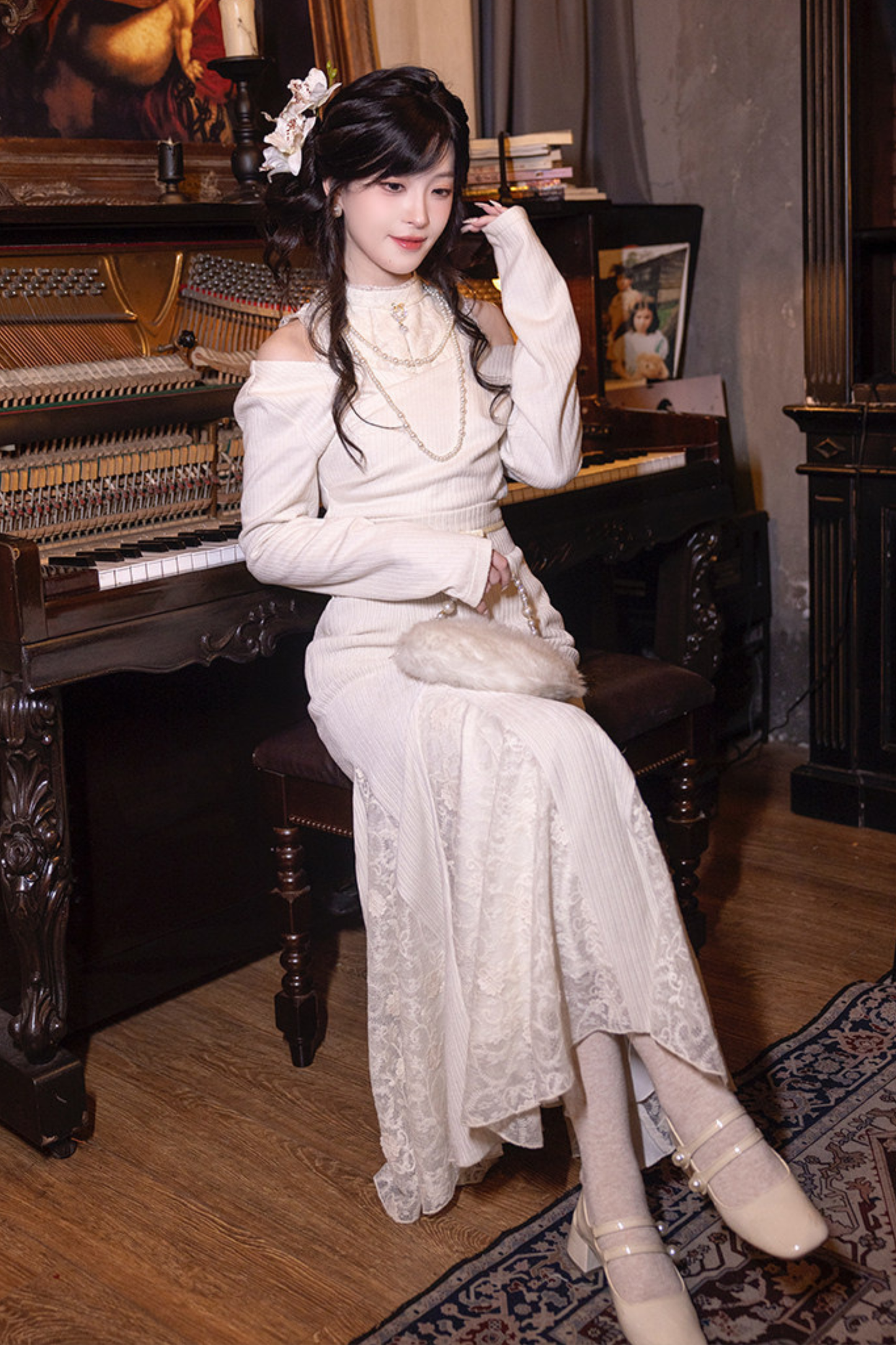 Moonlight Lace Knit Set