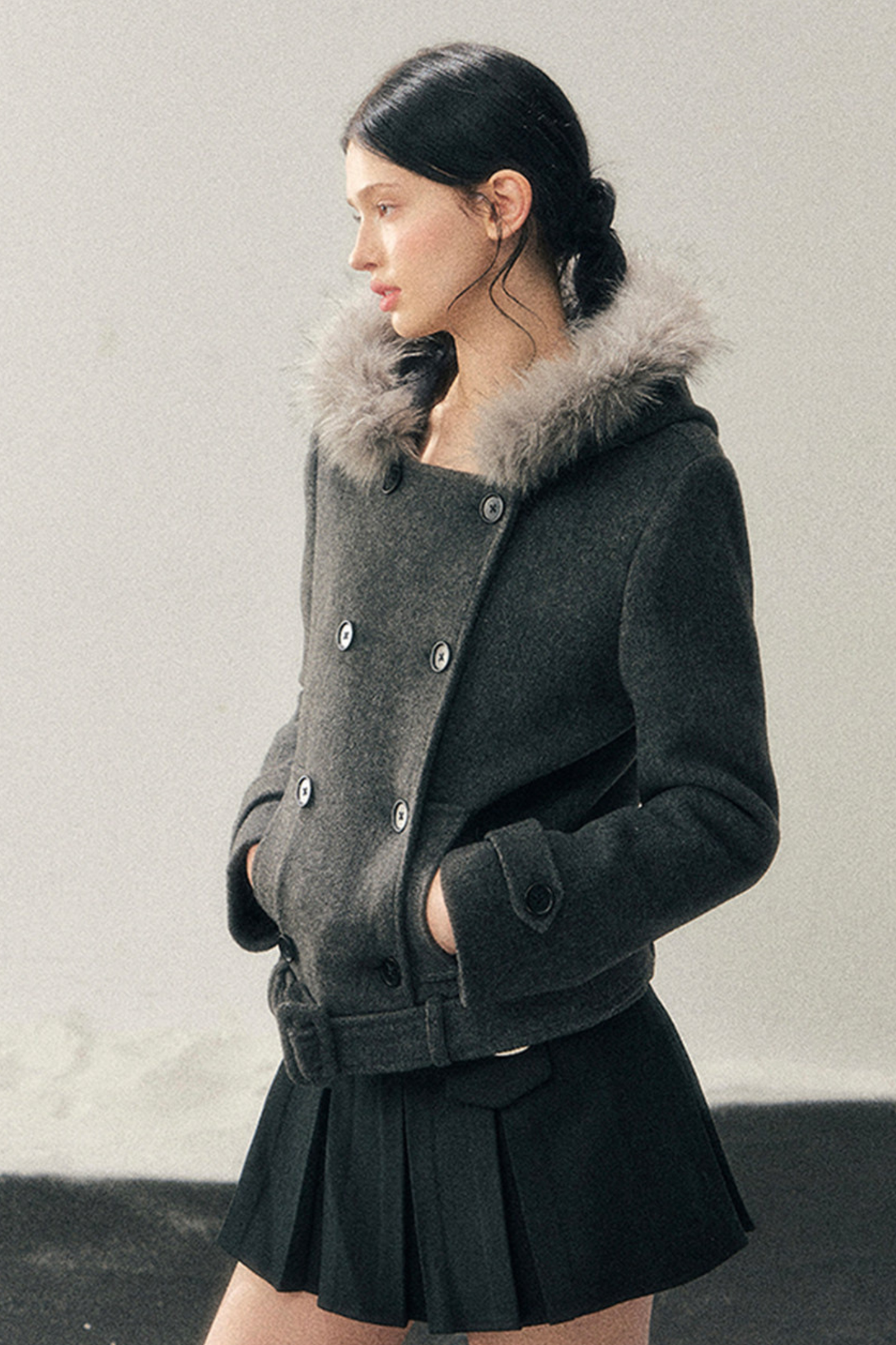 French Hepburn Fur Jacket + Skirt