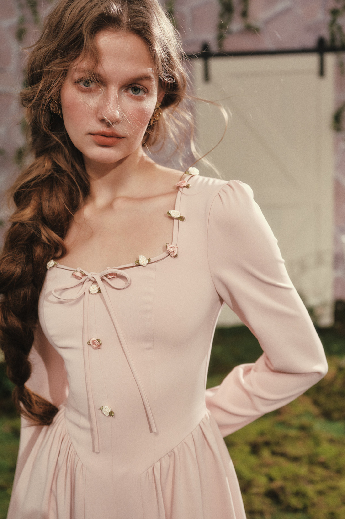 Lace Maid Rose Diary Dress + Garden Cardigan