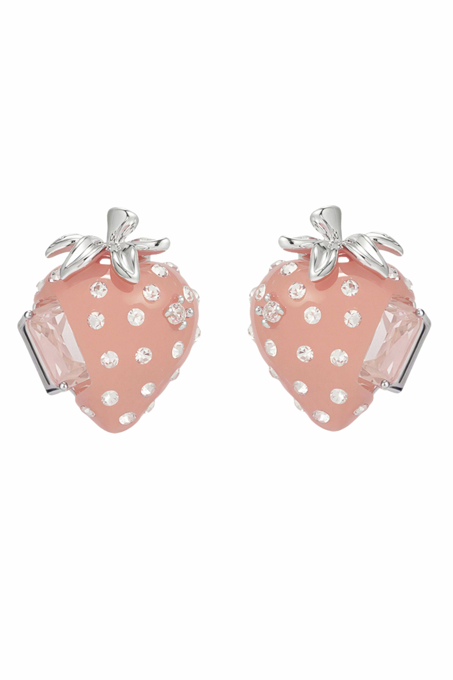 Sumiyaki Strawberry Zircon Earrings
