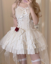 Load image into Gallery viewer, Vintage Rose Fluffy Ballet Mini Coquette Dress
