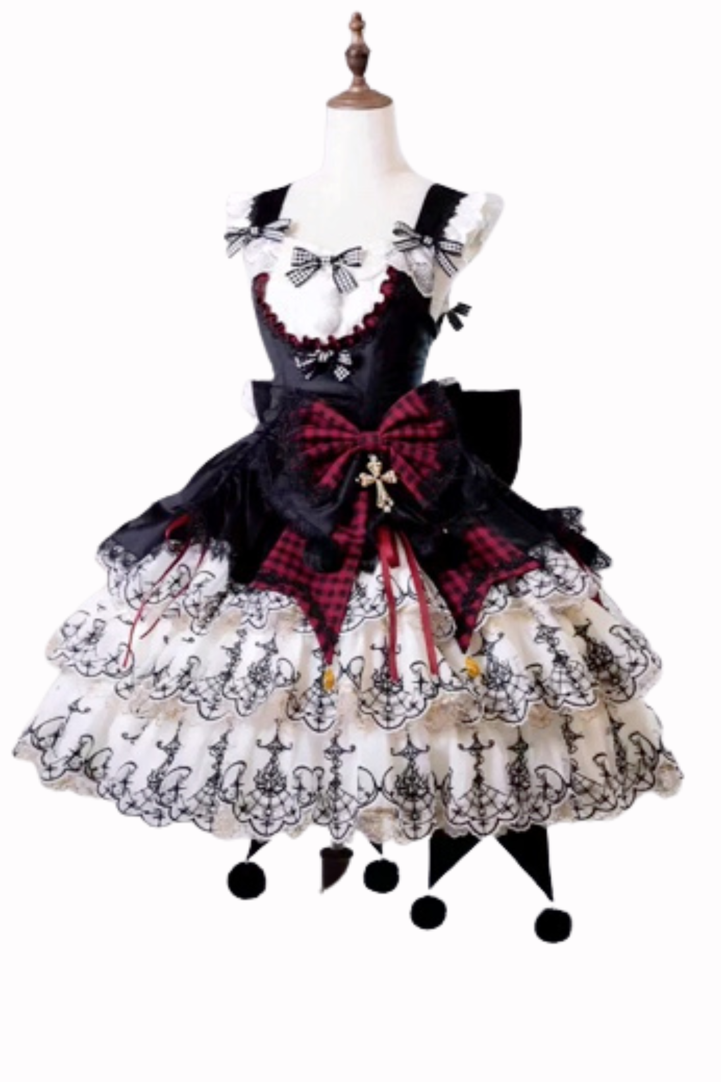 [Pre-order] Element Lolita Jumper Skirt + Inner Top + Cape + Big Ribbon + Hat