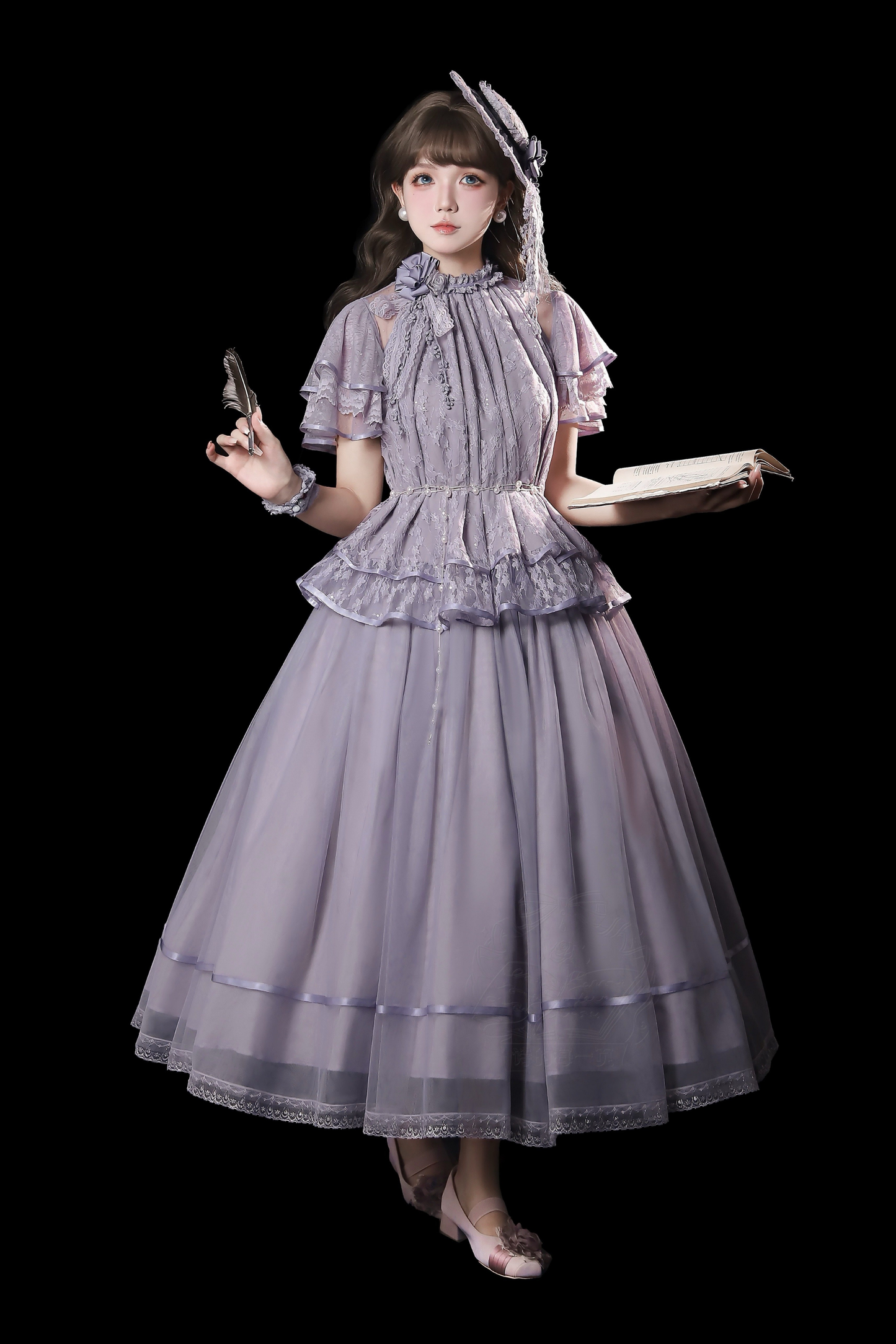 [Pre-order] Retro Elegant Inner + Top + Skirt + Accessories