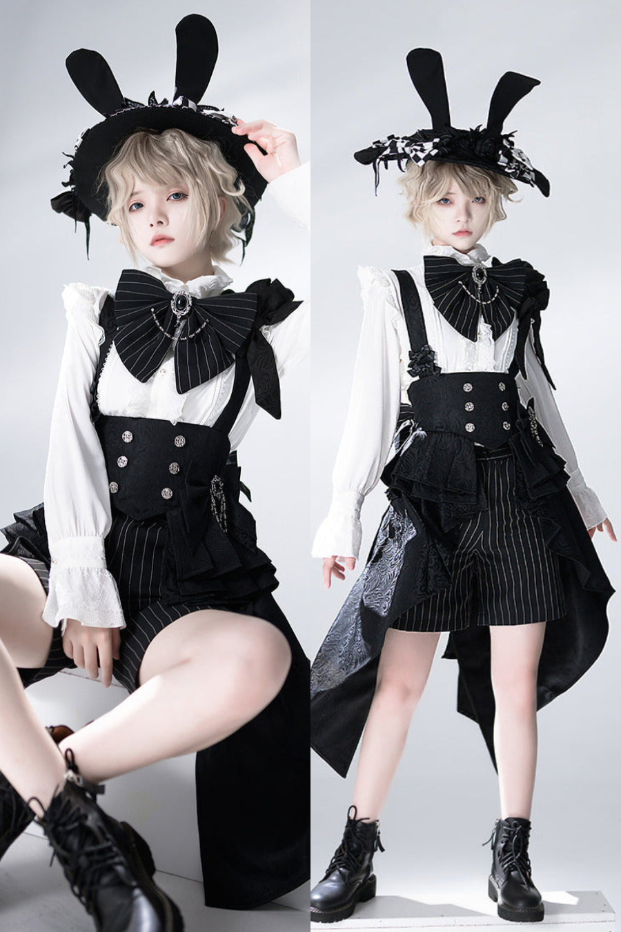 Rabbit Theatre Jacquard Version Lolita Prince Shirt Waist Seal Suit [Reserved Item].