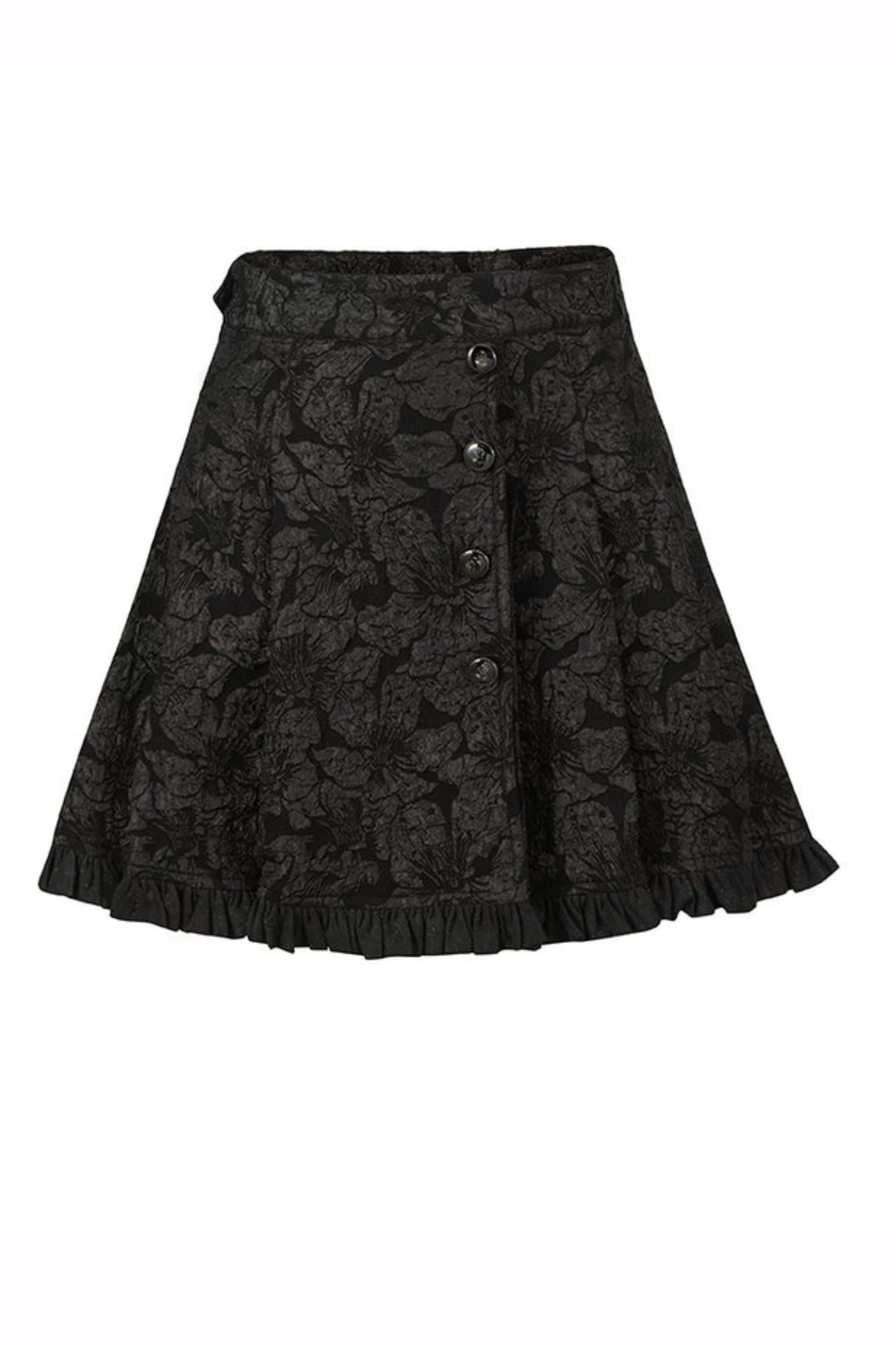 Golden Years Oil Painting Vest + Jacket + Skirt Black ［Skirt］