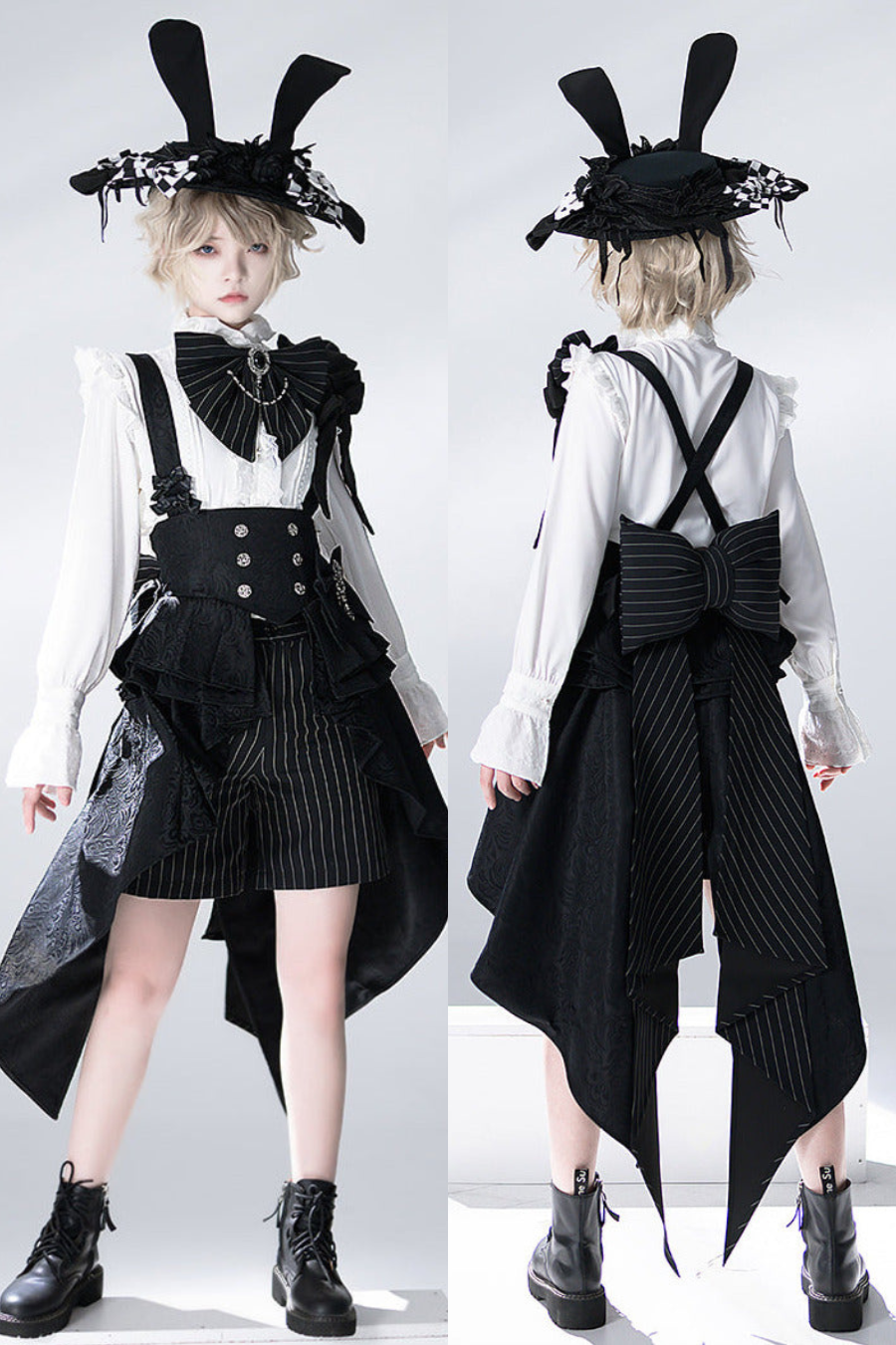 Rabbit Theatre Jacquard Version Lolita Prince Shirt Waist Seal Suit [Reserved Item].