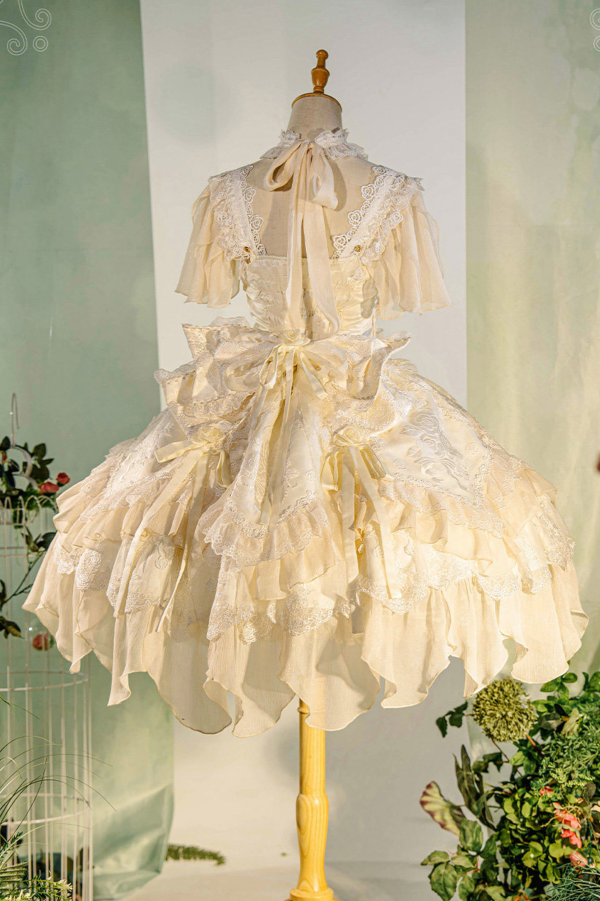 Fairy Princess Lolita Jumper Skirt + Hair Accessories + Sleeves