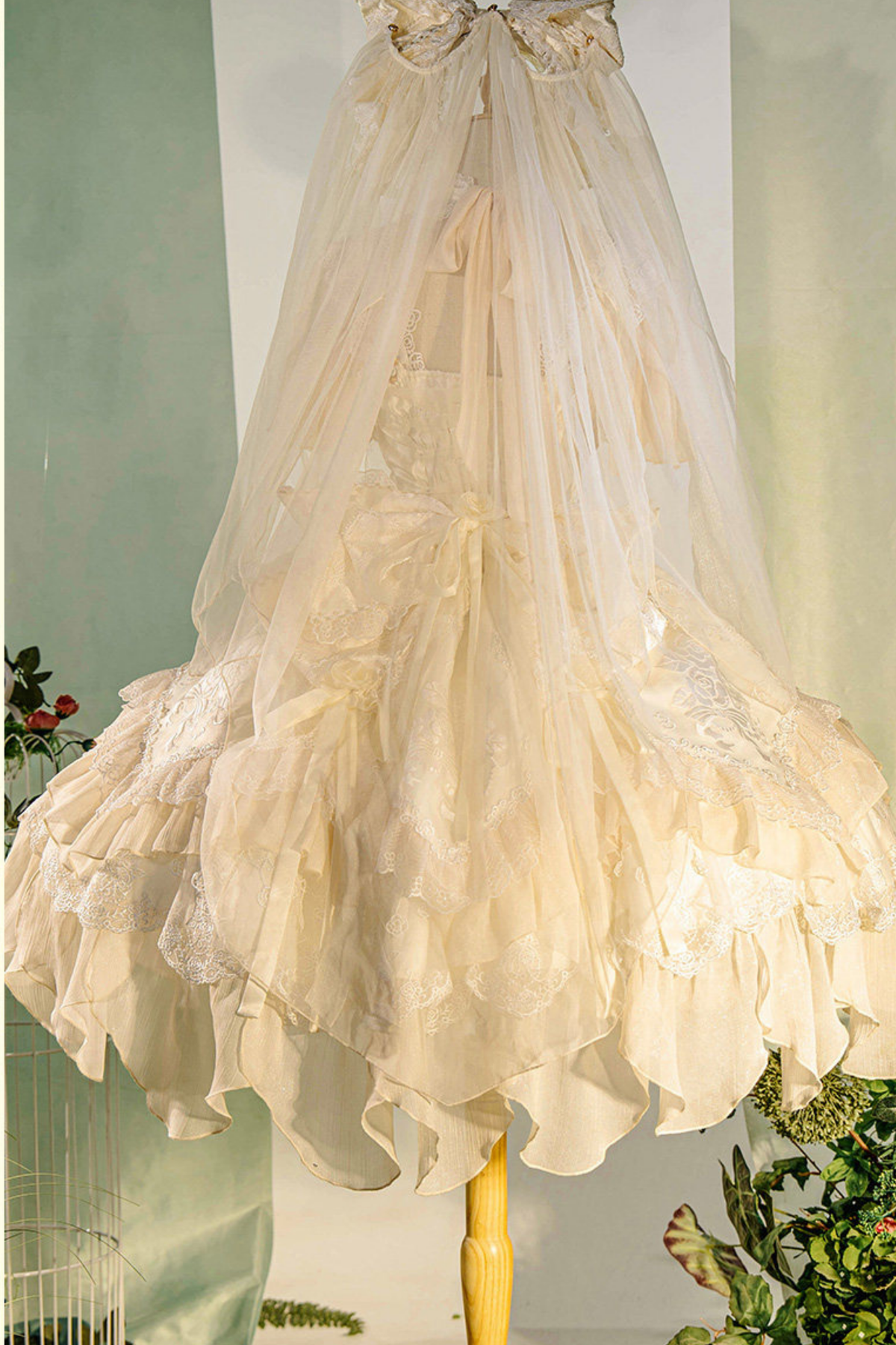 Fairy Princess Lolita Jumper Skirt + Hair Accessories + Sleeves