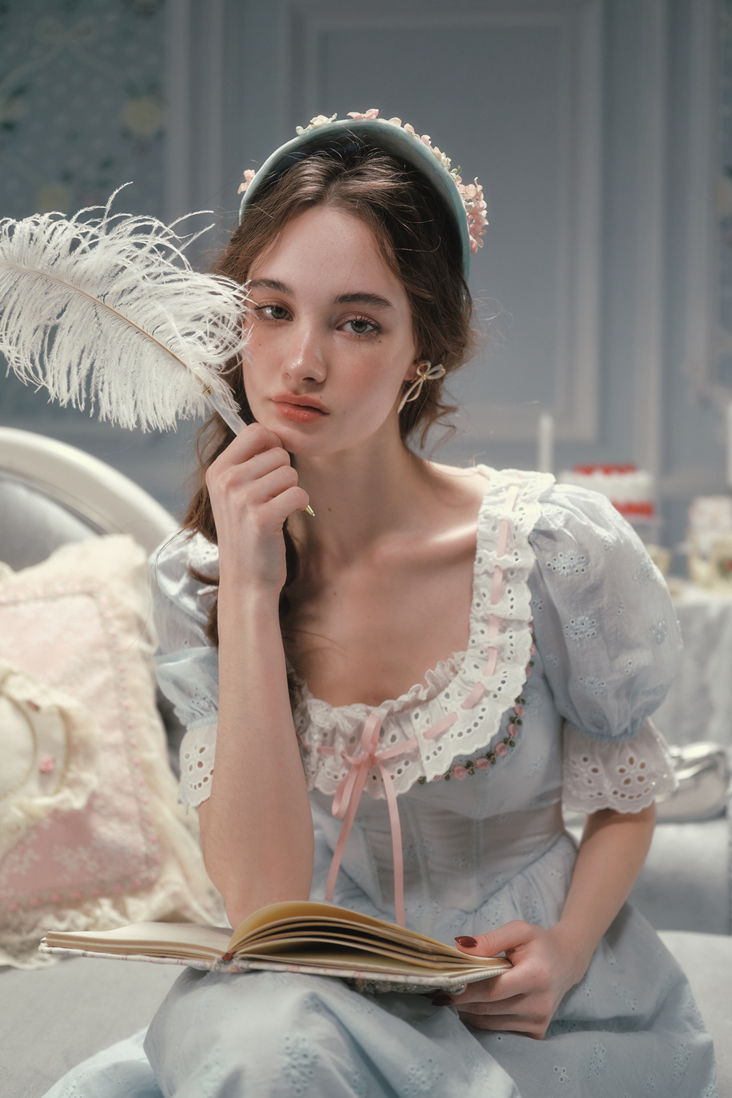 Élysée Cotton Fishbone Dress