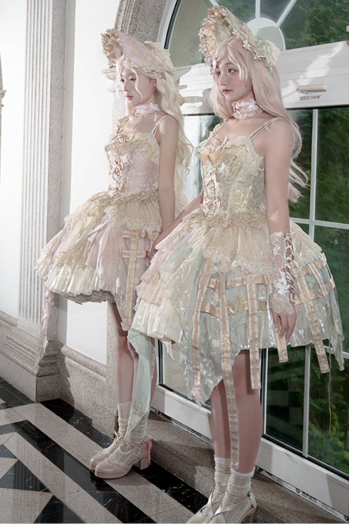 Gorgeous Butterfly Asymmetrical Lolita Dress + Accessories