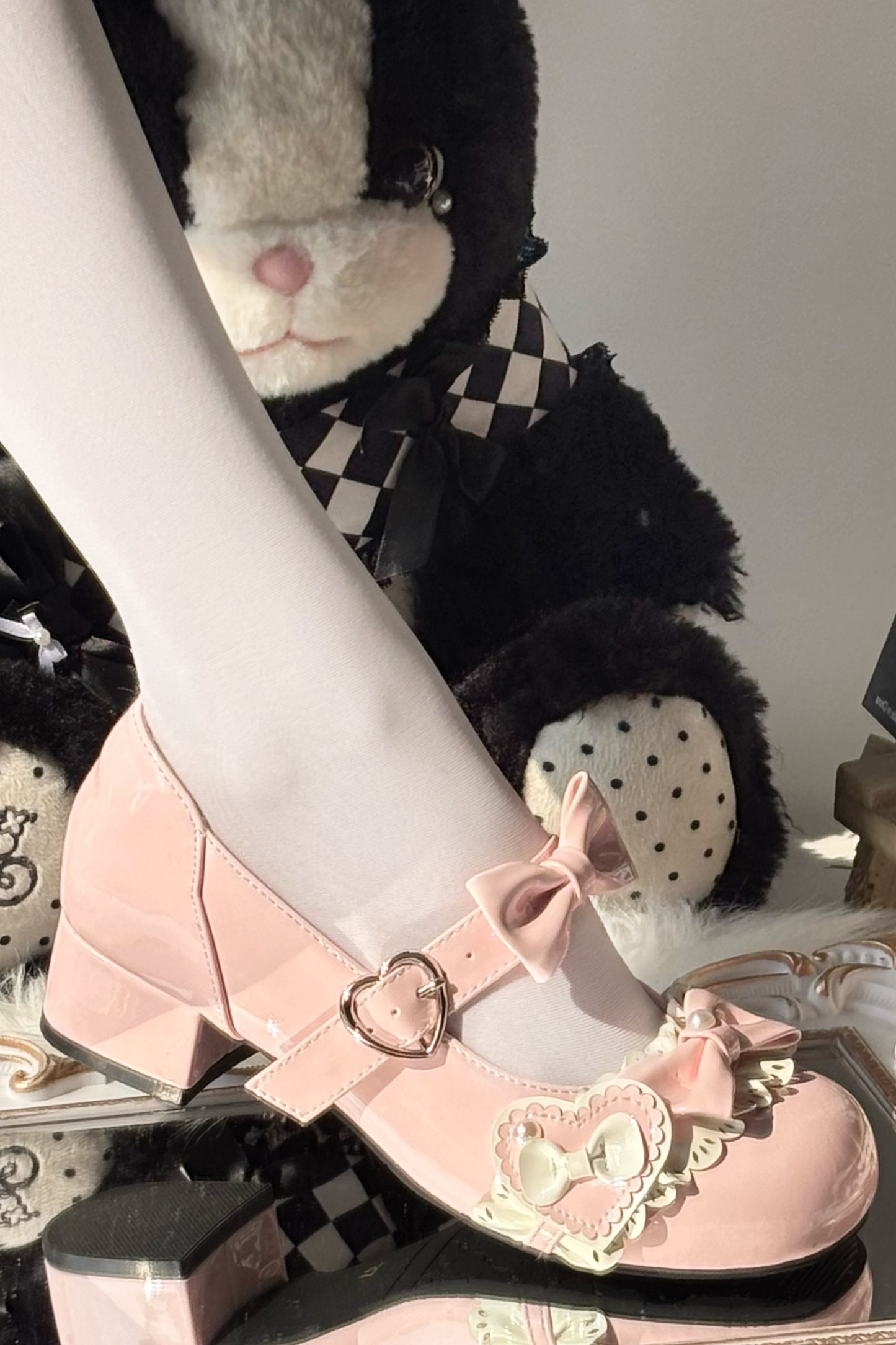 Ribbon Mousse Cake Round Toe Lolita Shoes