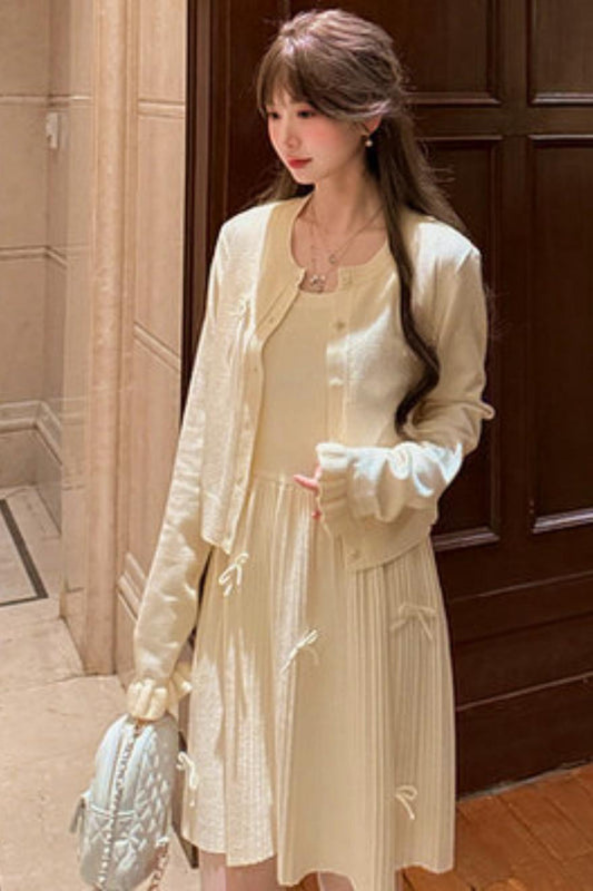 Princess Bow Sleeveless Dress