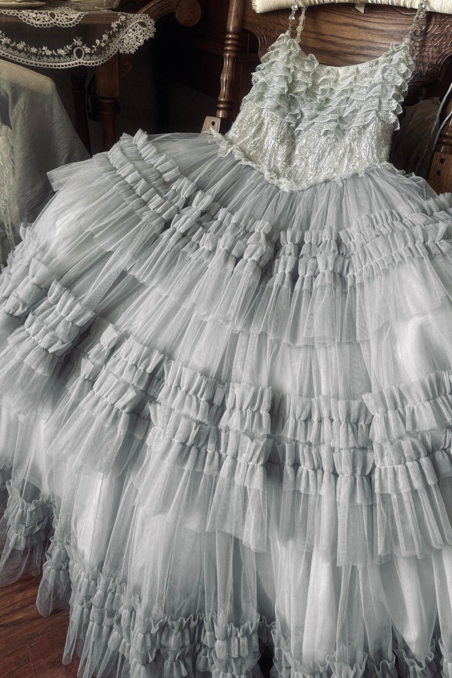 Lace Swan Lolita Camisole Dress