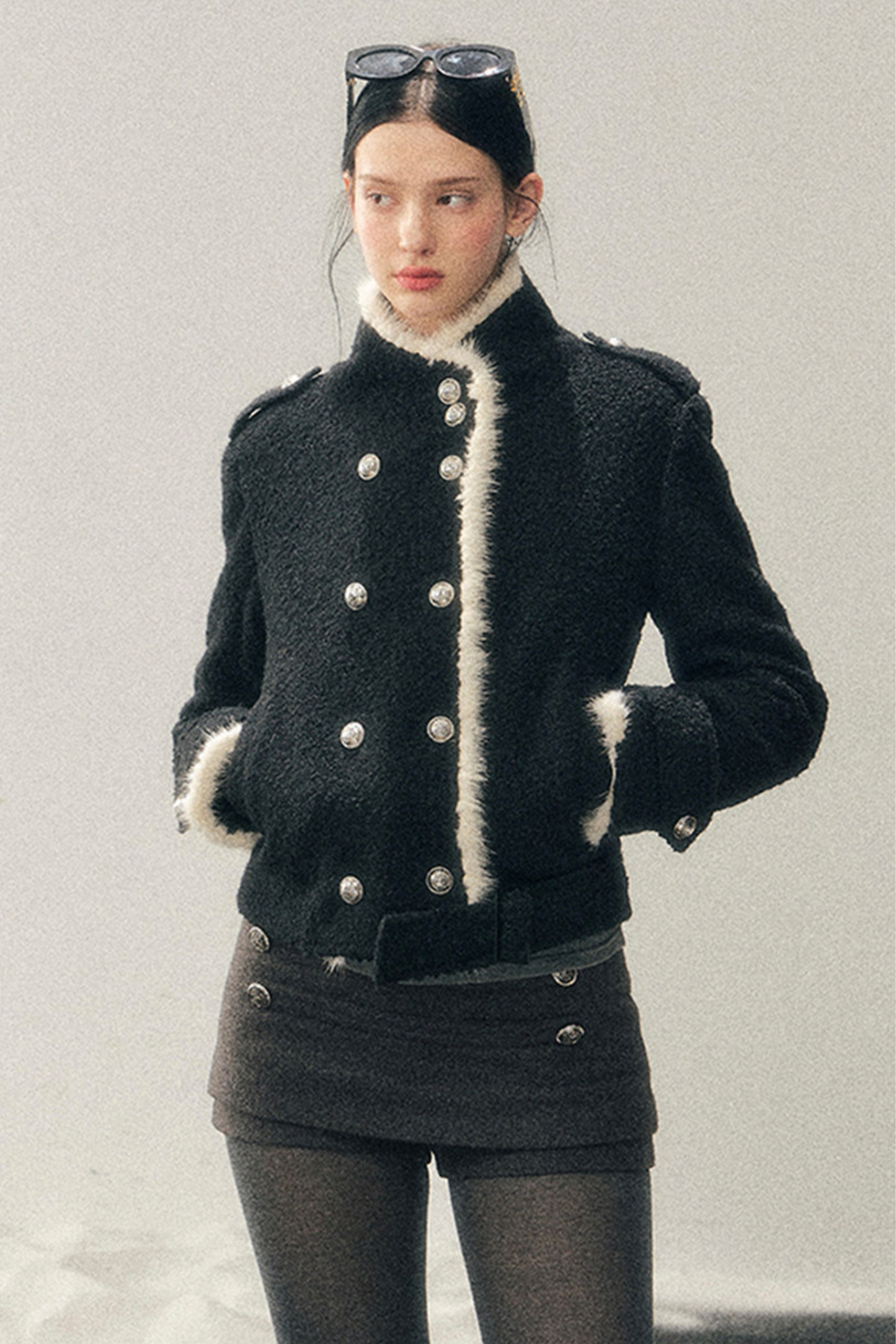 Chic Edgy Double Coat