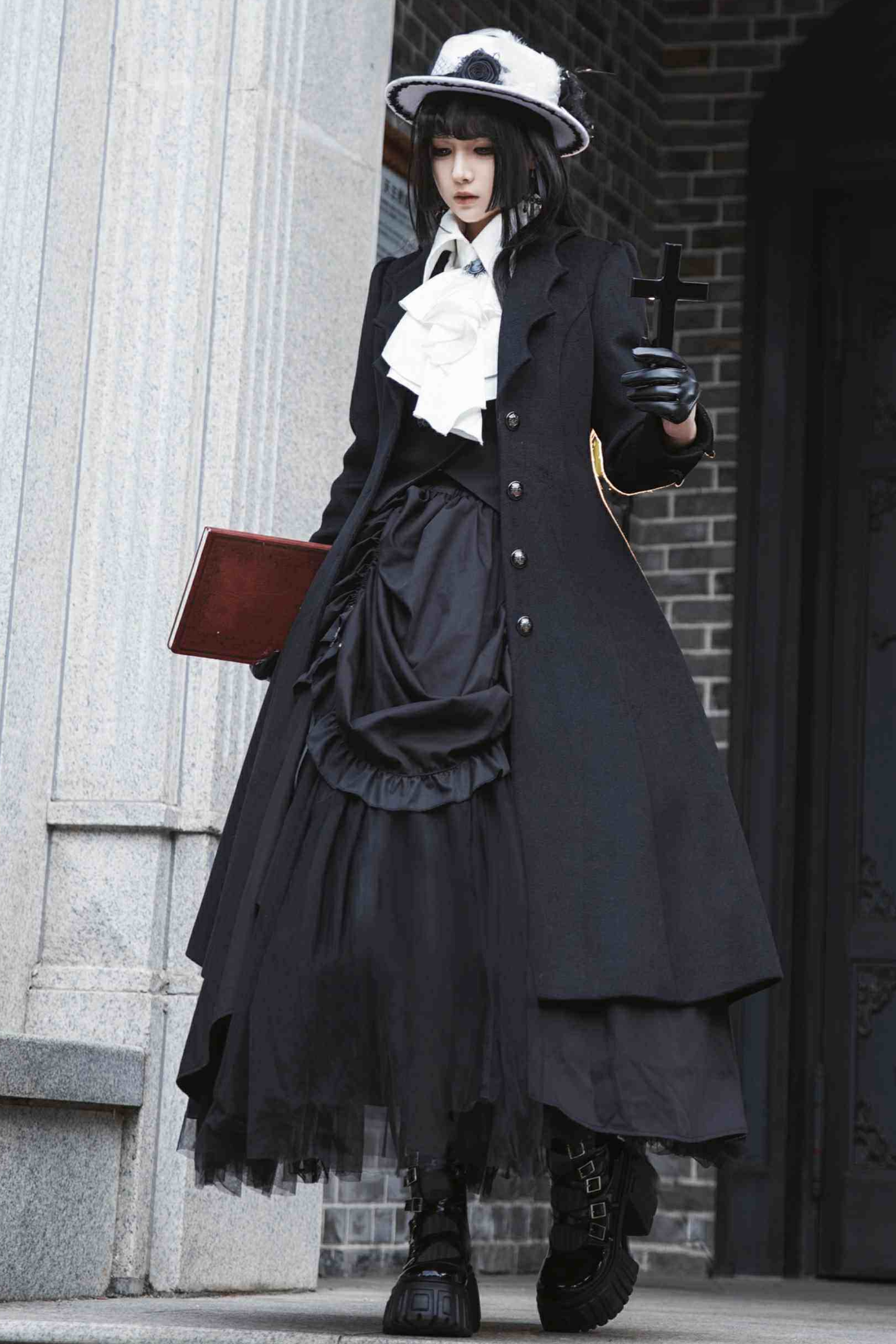 Gothic Wool Coat Suit