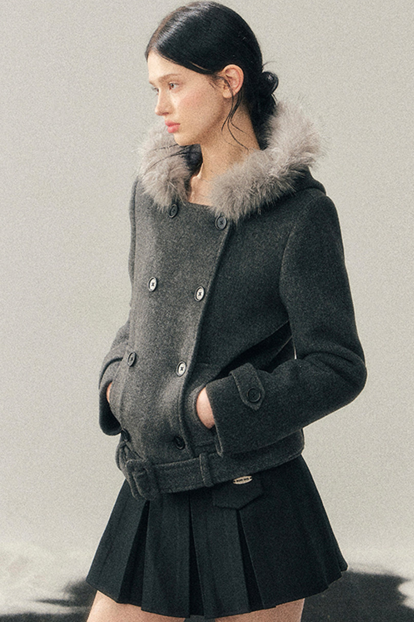 French Hepburn Fur Jacket + Skirt