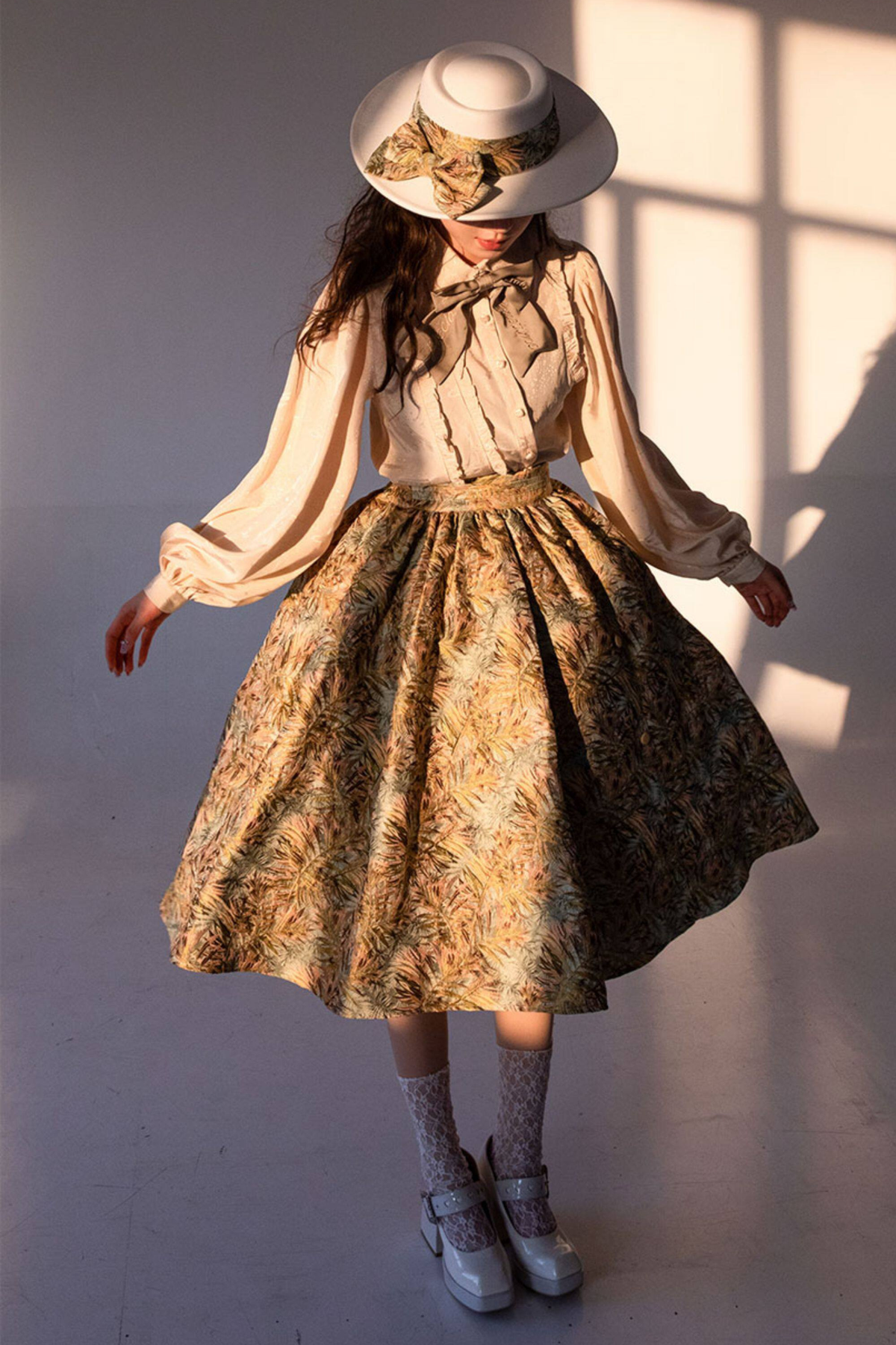 Golden Years Jacquard Dress