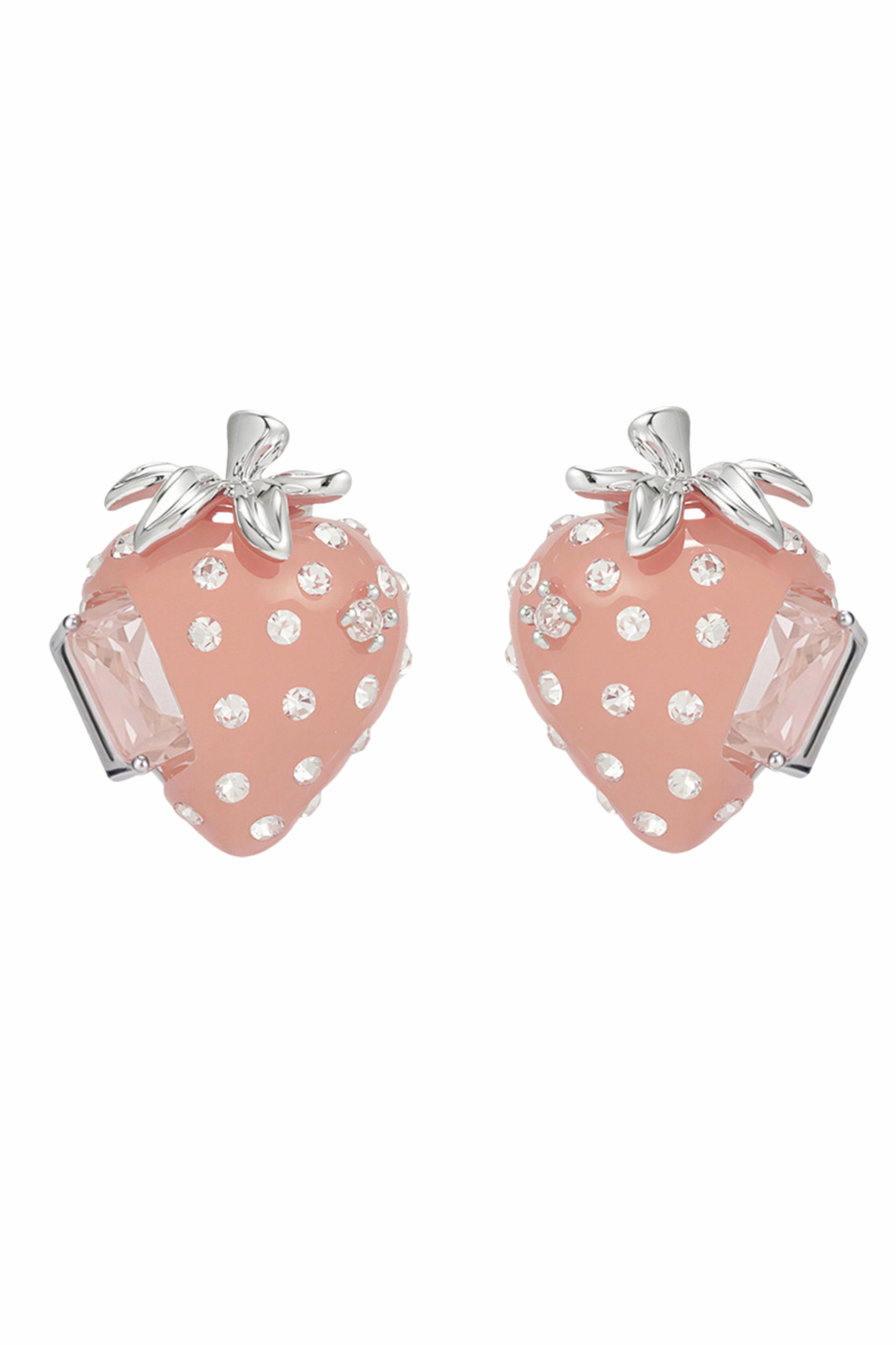 Sumiyaki Strawberry Zircon Earrings
