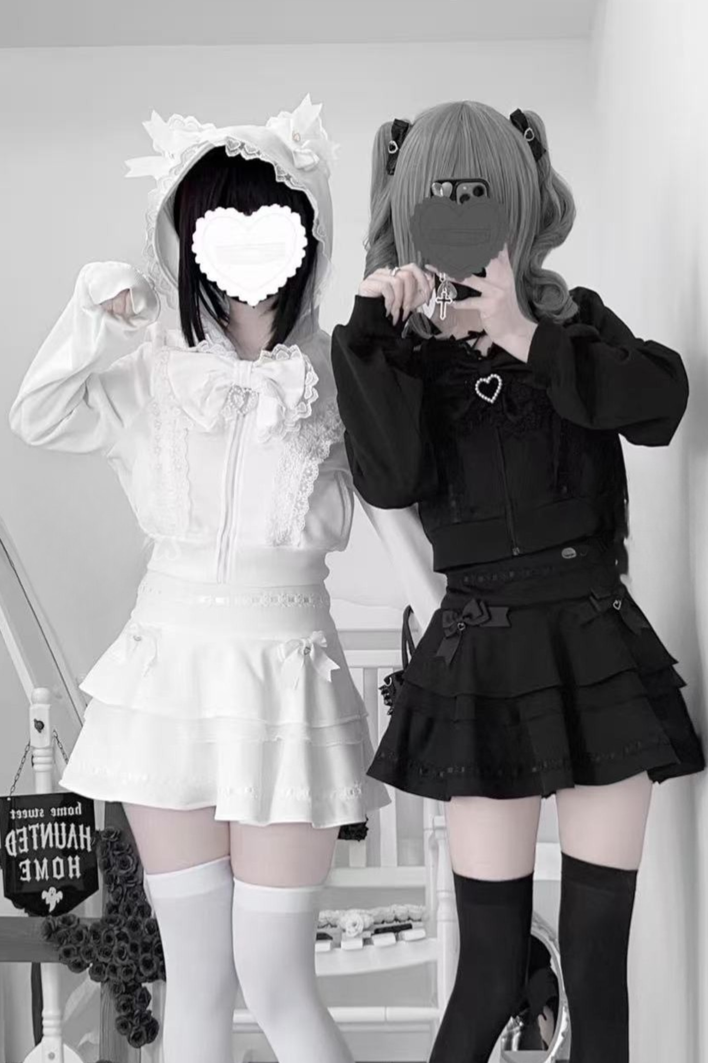 Black and White Sportswear Skirt