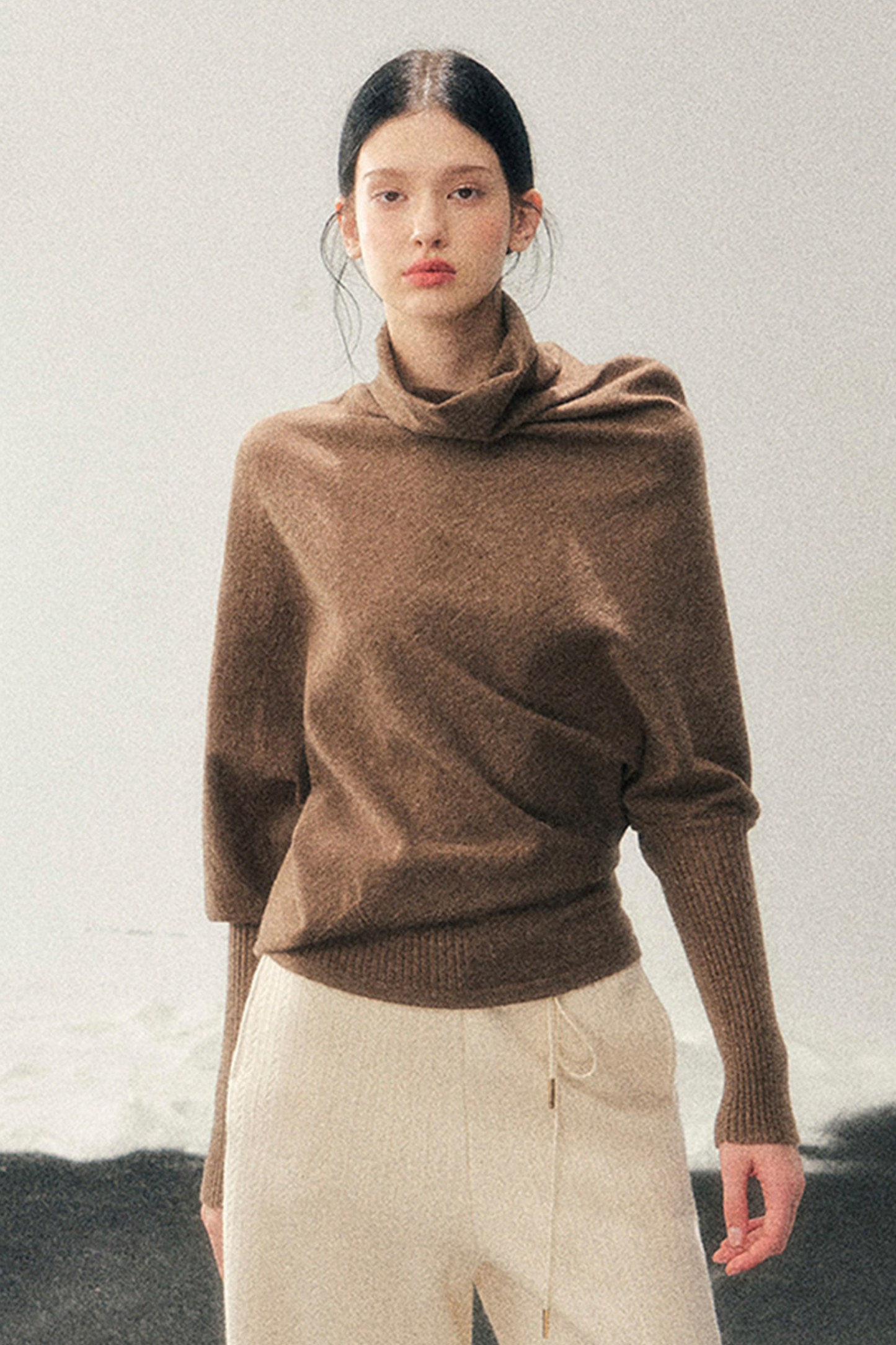 Chic Edgy Knit Sweater