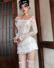 Load image into Gallery viewer, Pure Lace Fluffy Ballet Skirt Coord Set
