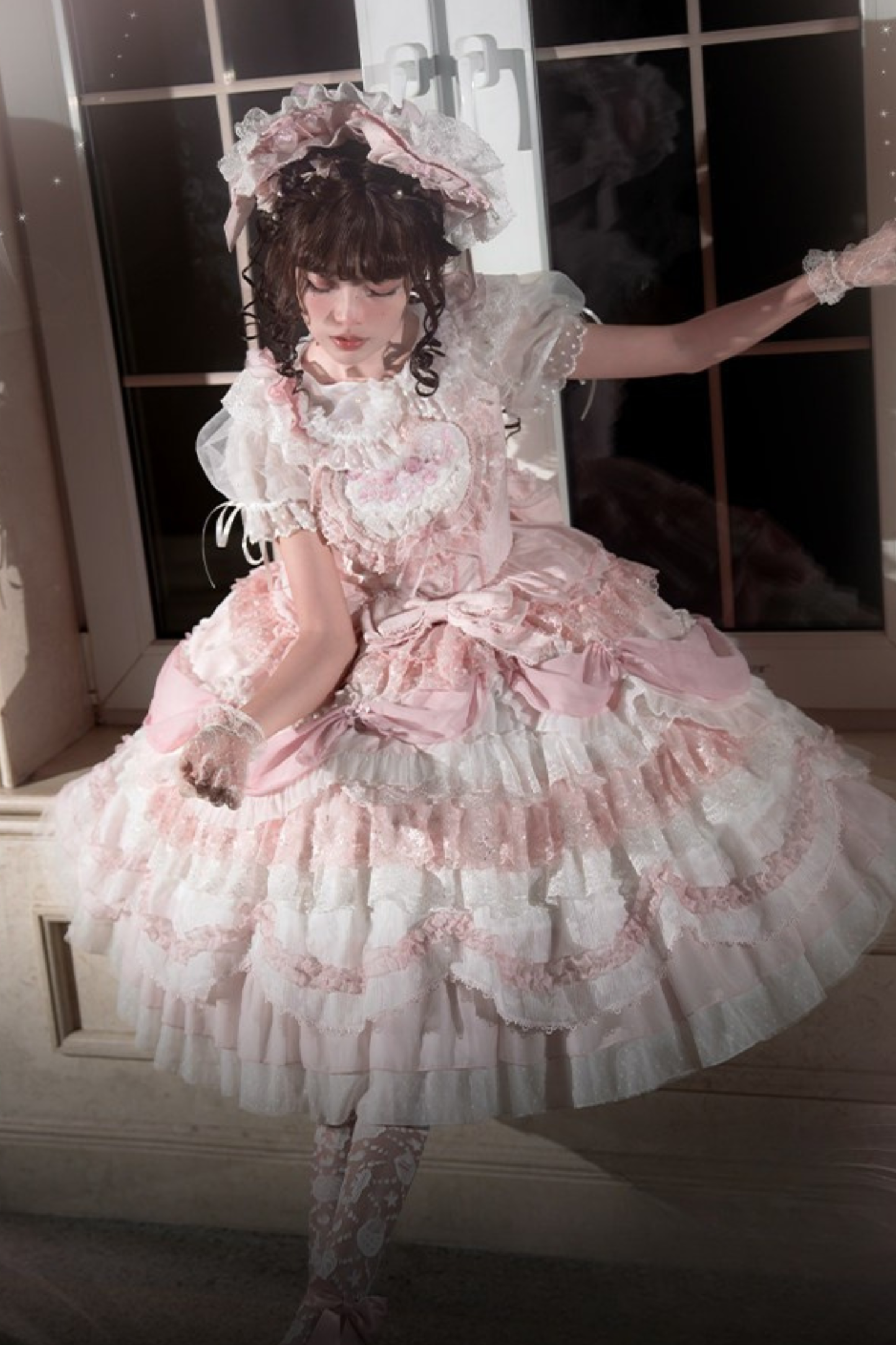 Pink Satin Sweetheart Dress