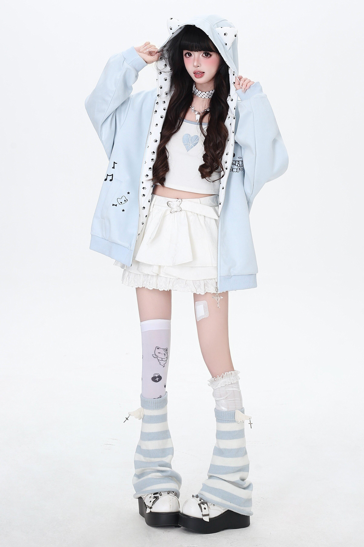 Subculture Cat Ear Hooded Jacket