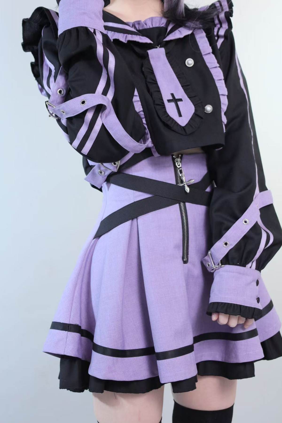 Dream Cat Sailor Top + Skirt + Leg Warmers