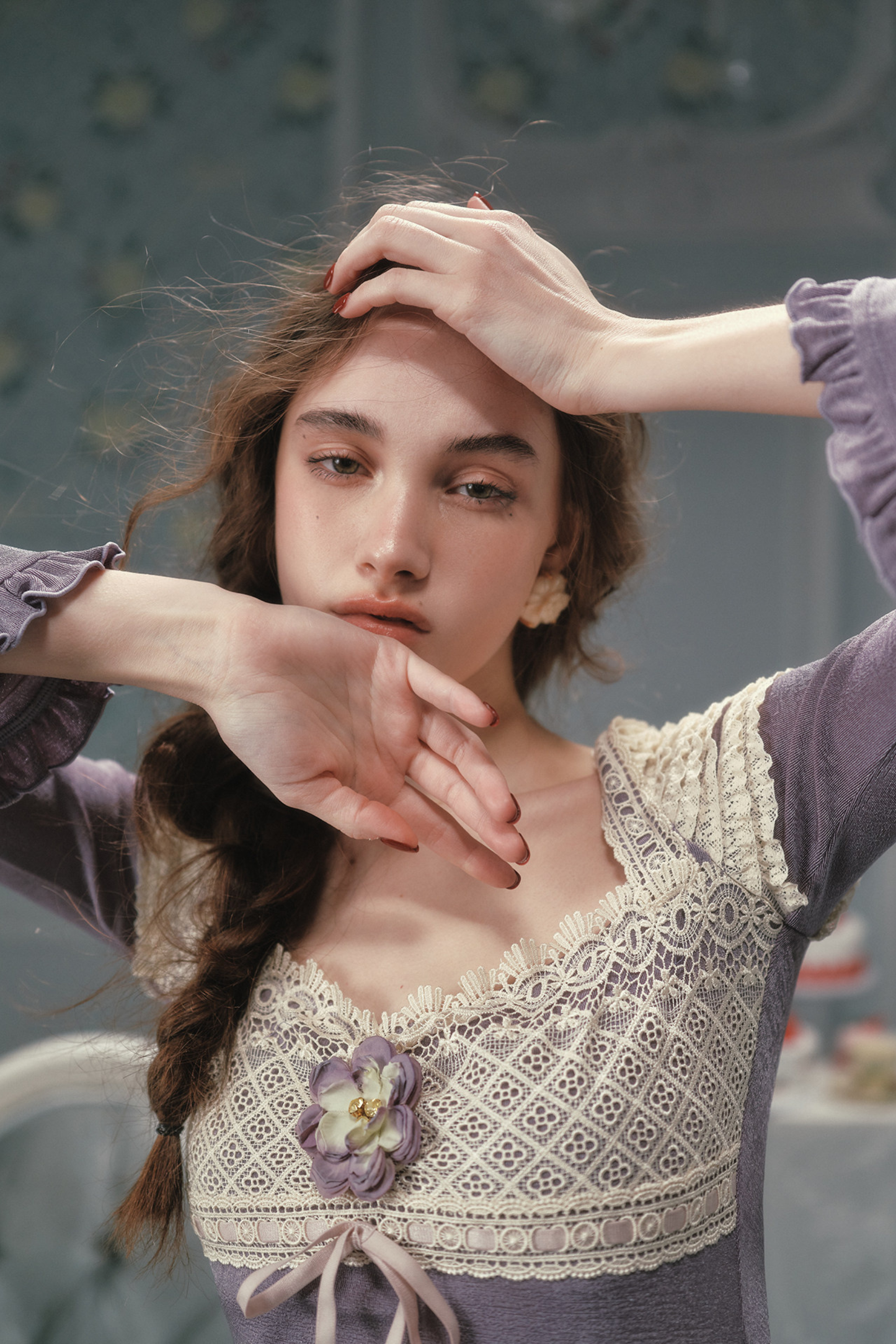 Slim Lace Long Dress