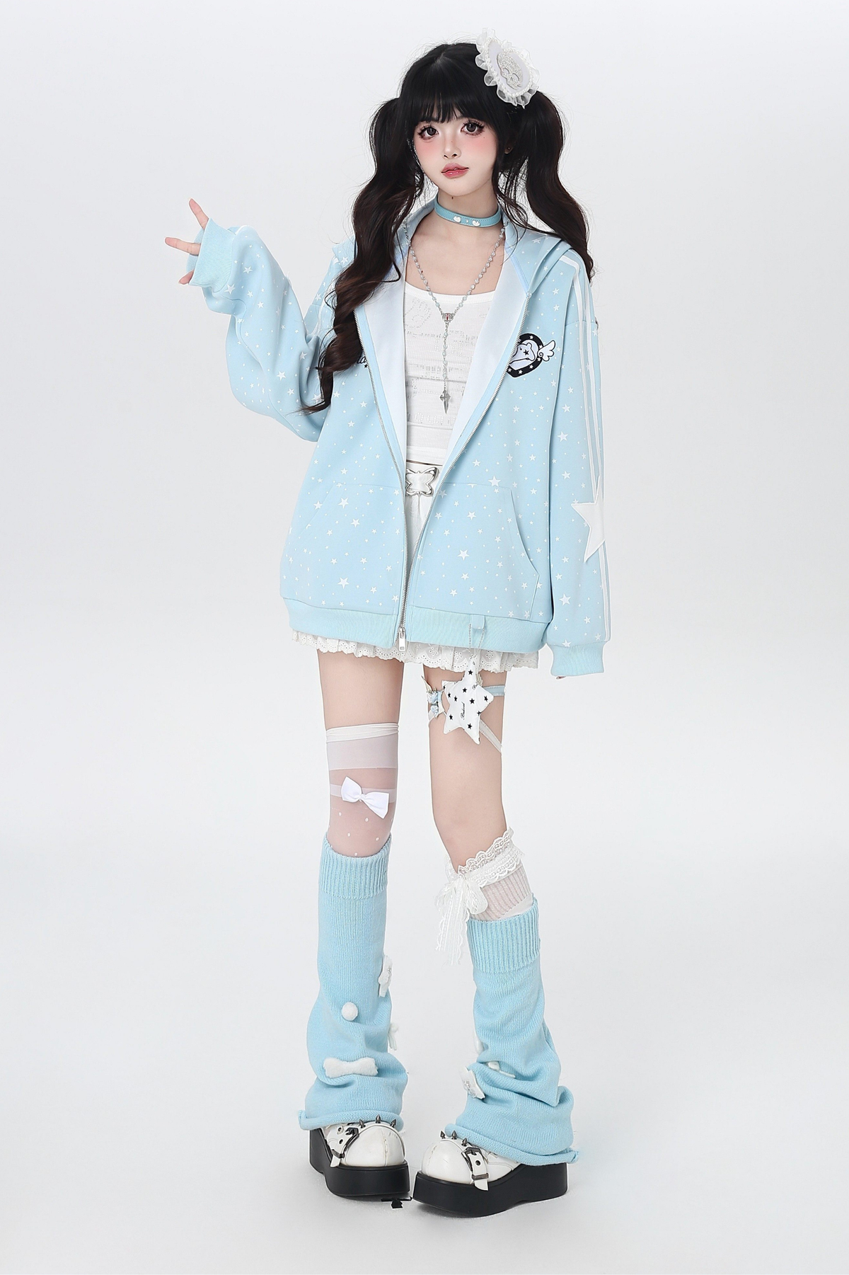 Heart Rabbit Hooded Jacket